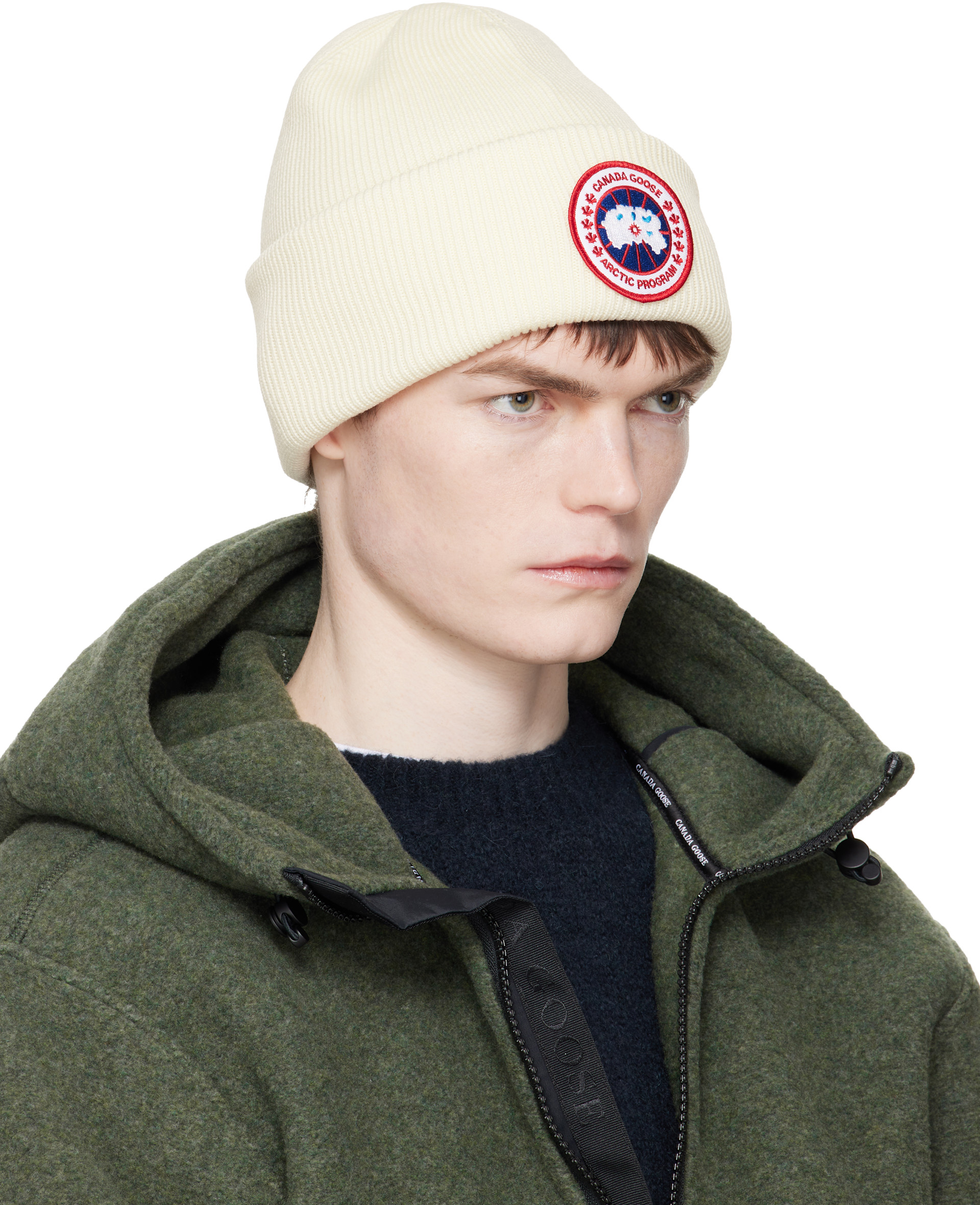 Canada Goose - 오프 화이트 아크틱 비니