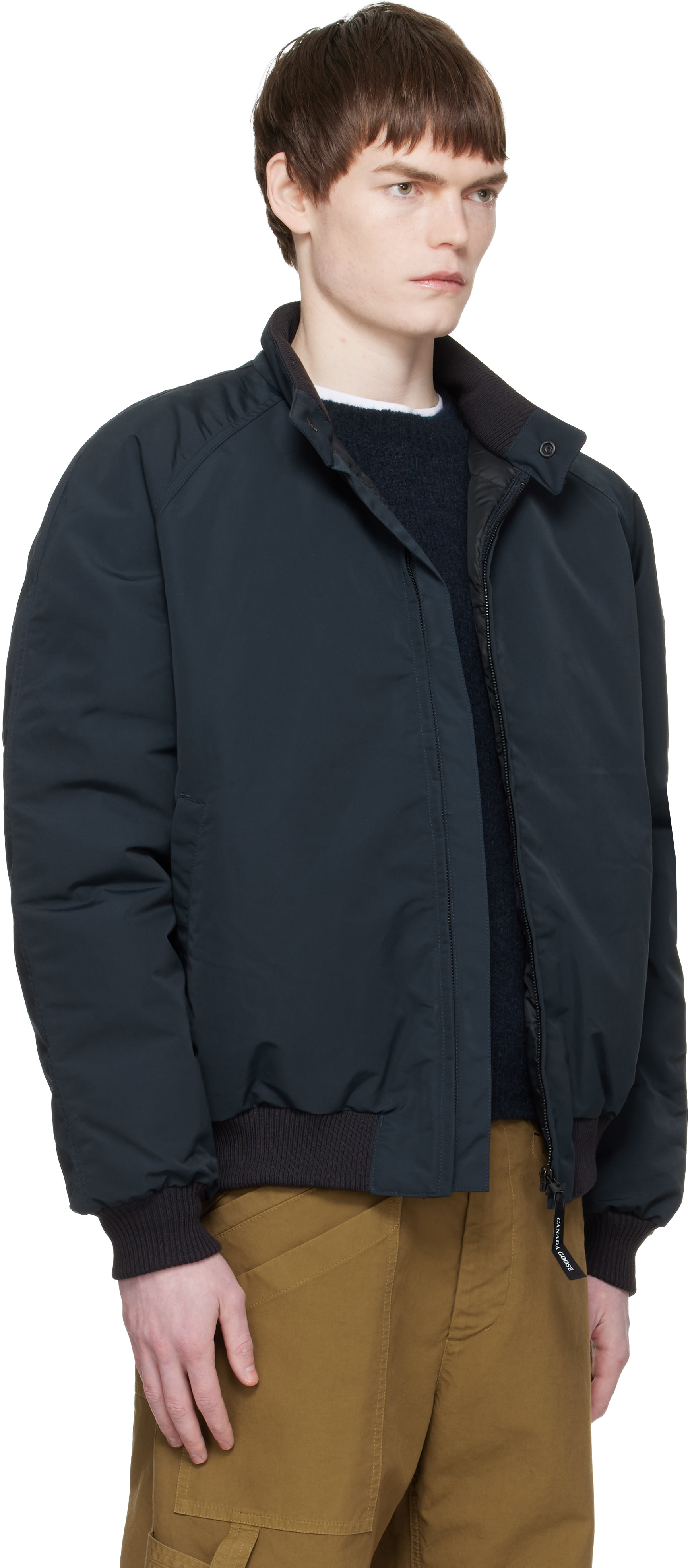 Canada Goose: Navy Legacy Down Bomber Jacket | SSENSE