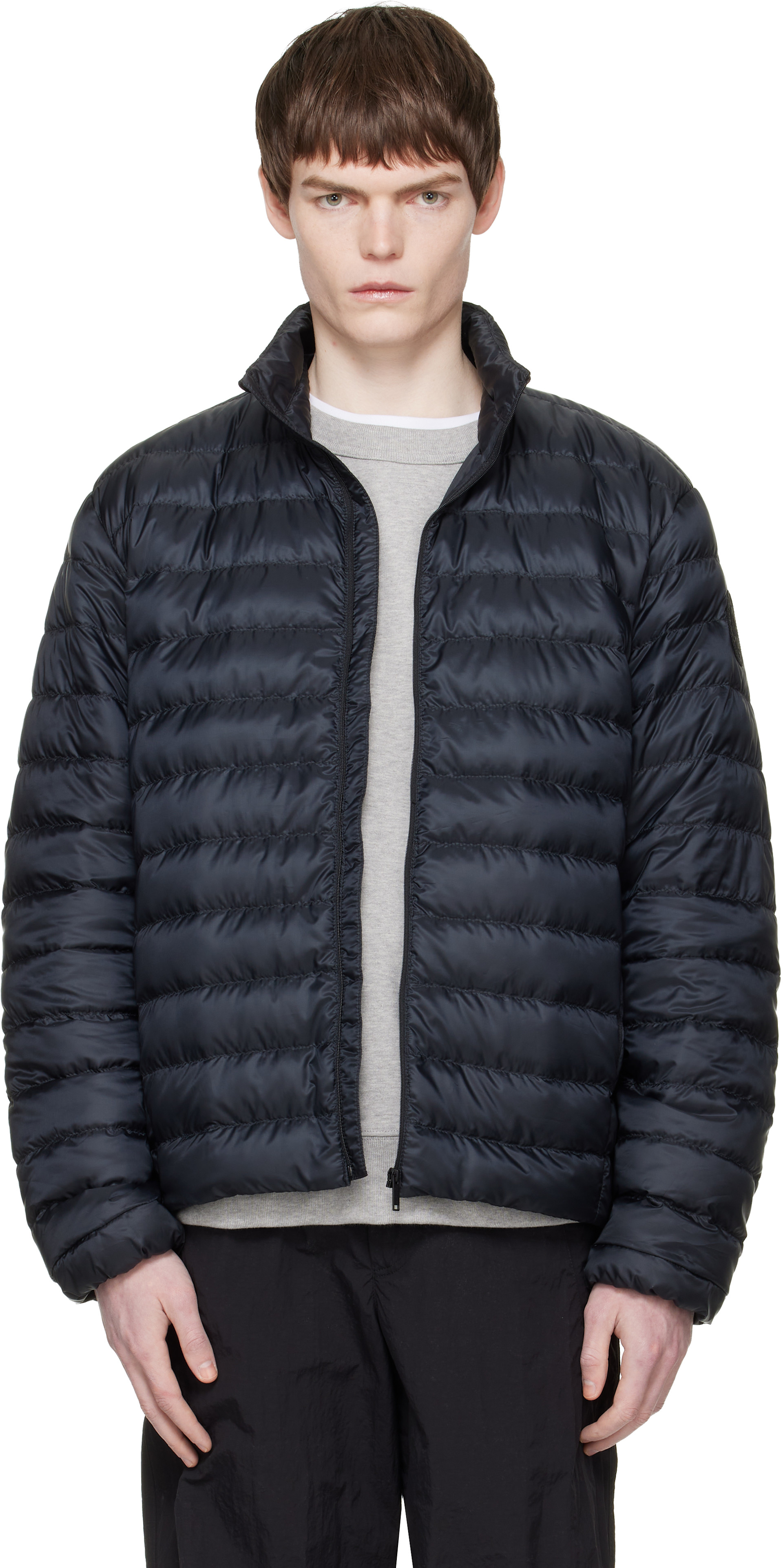 Canada Goose - 블랙 스트라투스 다운 재킷