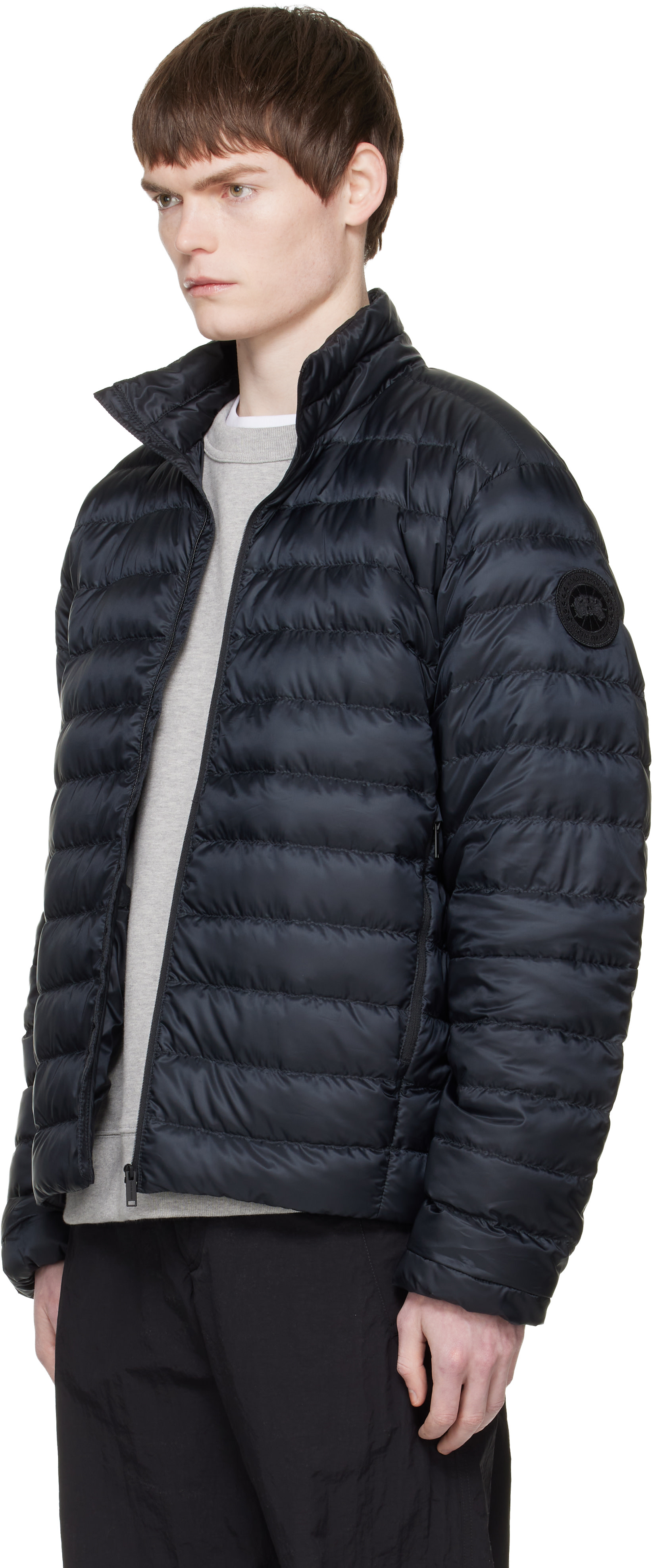Canada Goose - 블랙 스트라투스 다운 재킷