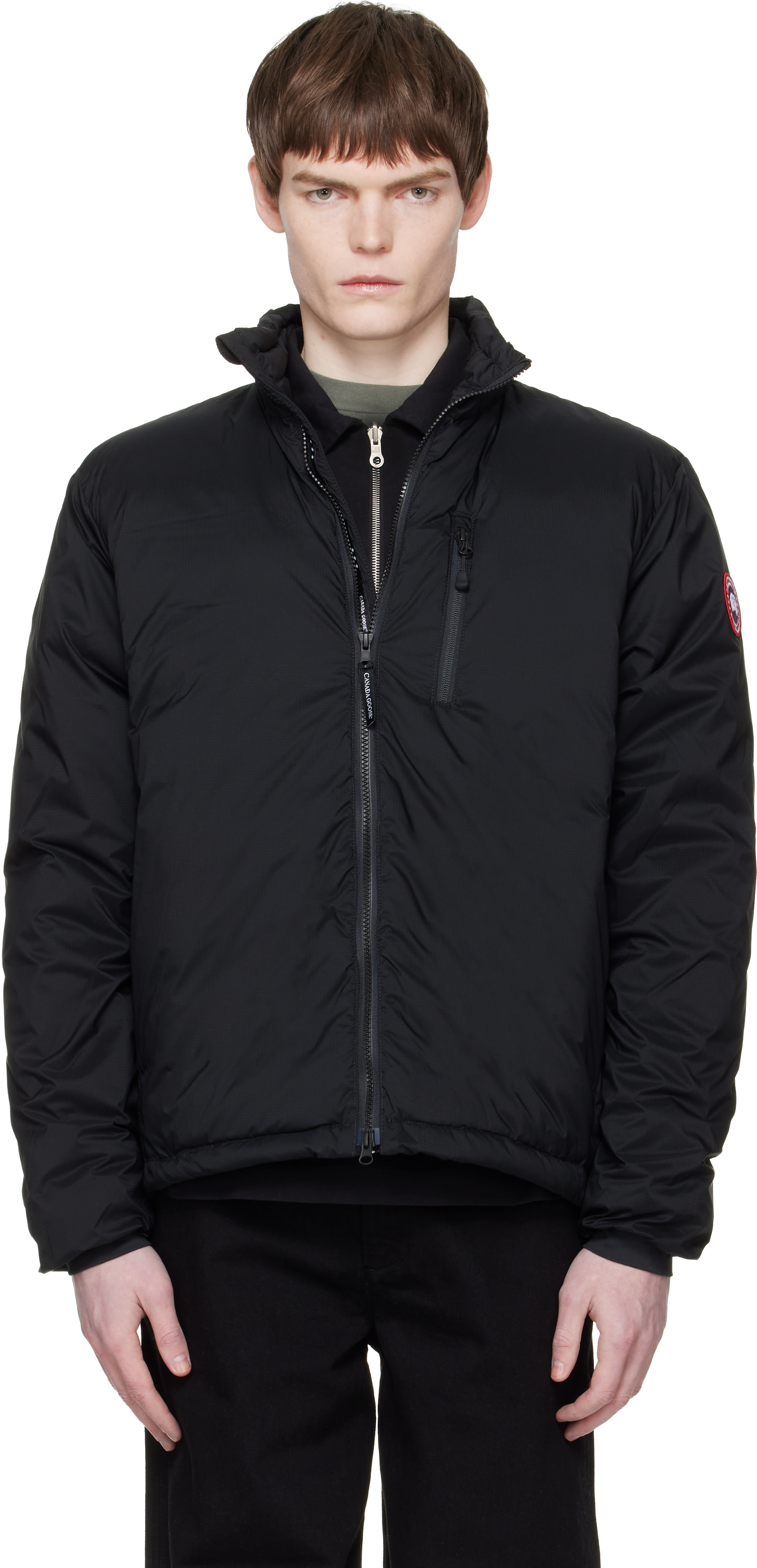 Canada Goose - 블랙 로지 다운 재킷