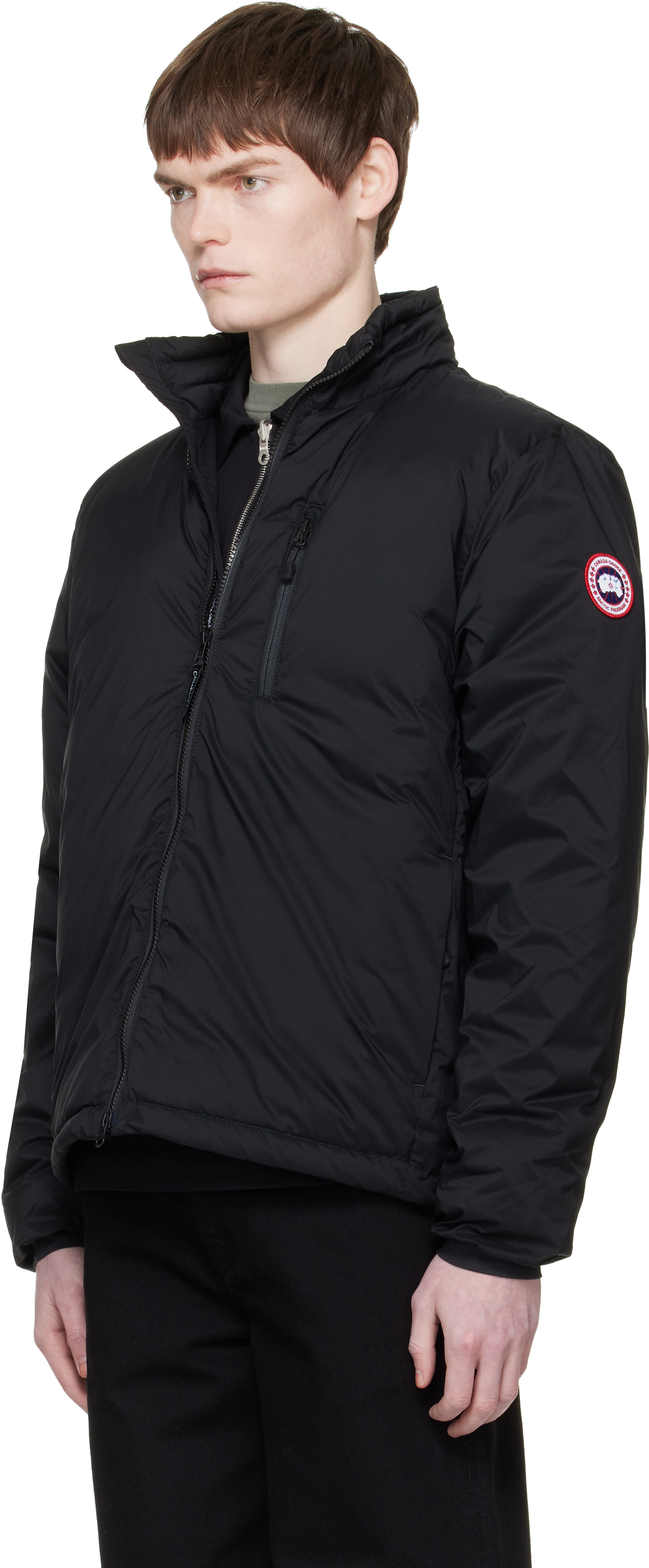 Canada Goose - 블랙 로지 다운 재킷