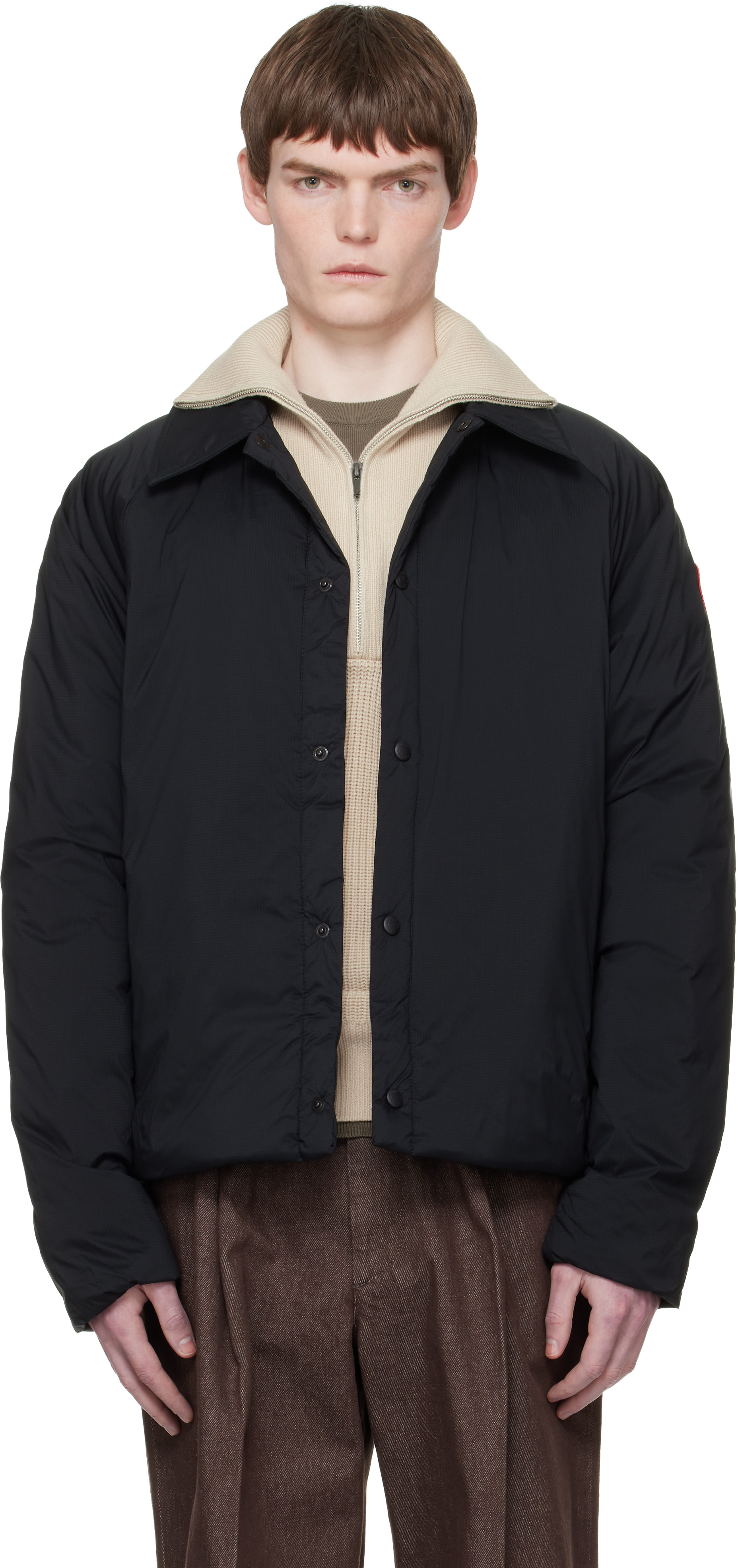 Canada Goose - ブラック Lodge ダウン コーチジャケット