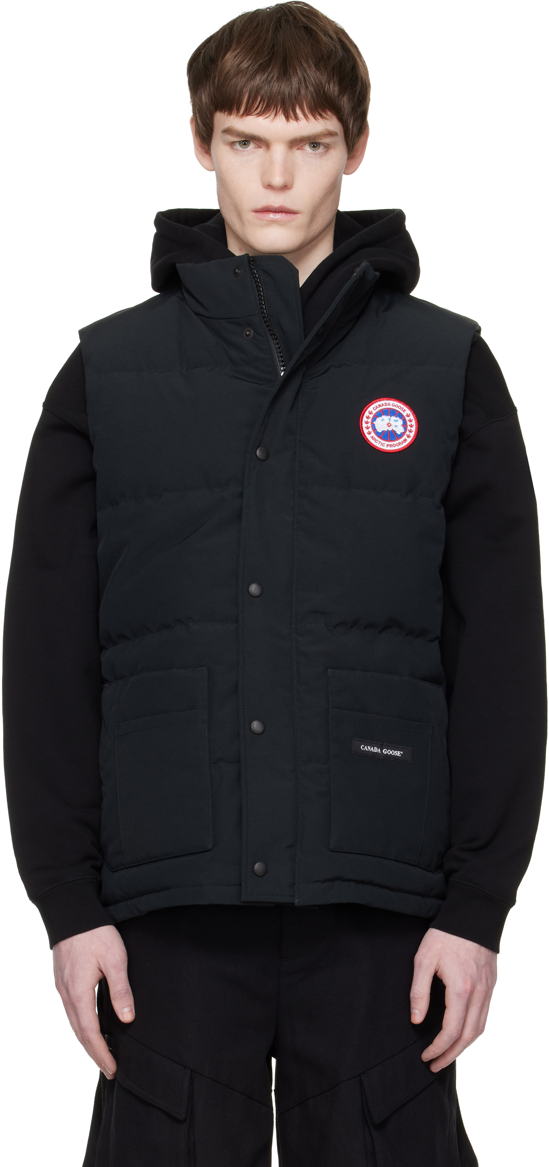 Canada Goose - ブラック Freestyle Crew ダウンベスト