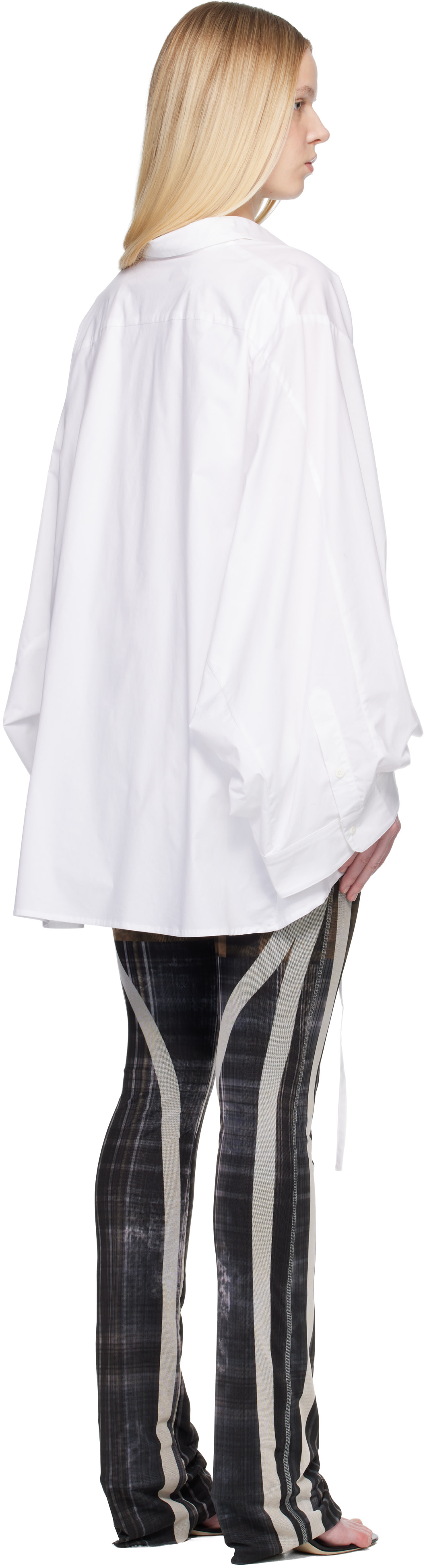 Ottolinger - Robe courte de style chemise blanche