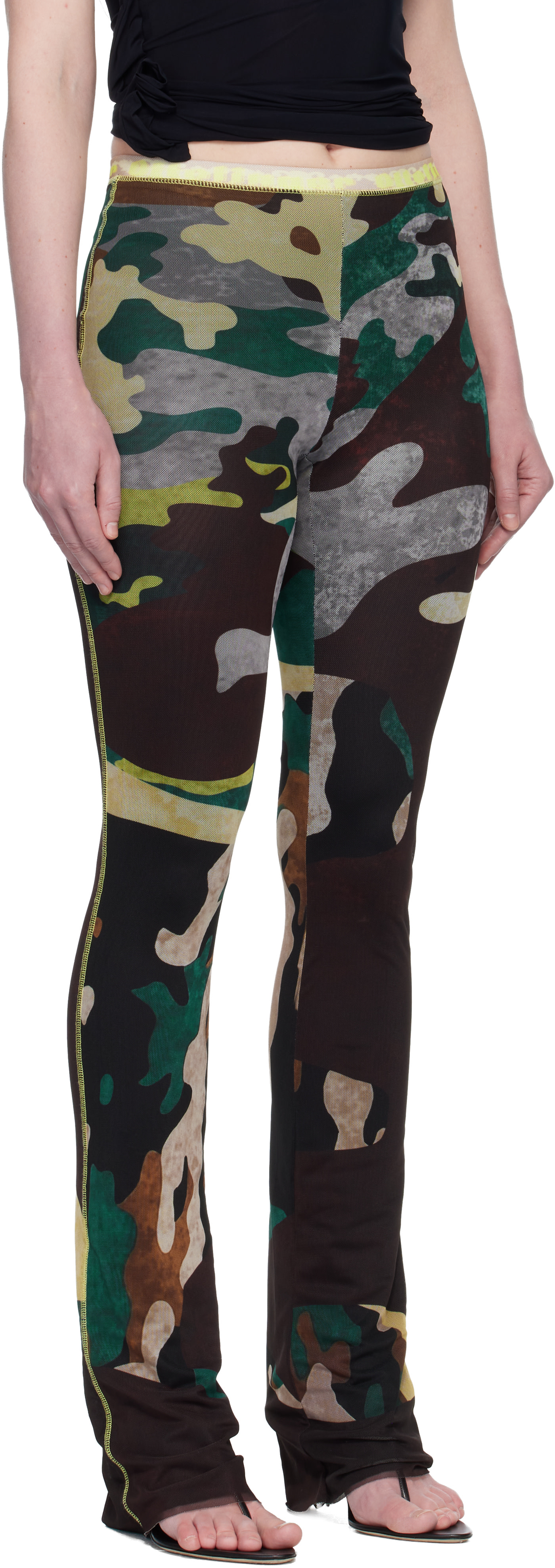 Ottolinger - Multicolor Camo Mesh Lounge Pants
