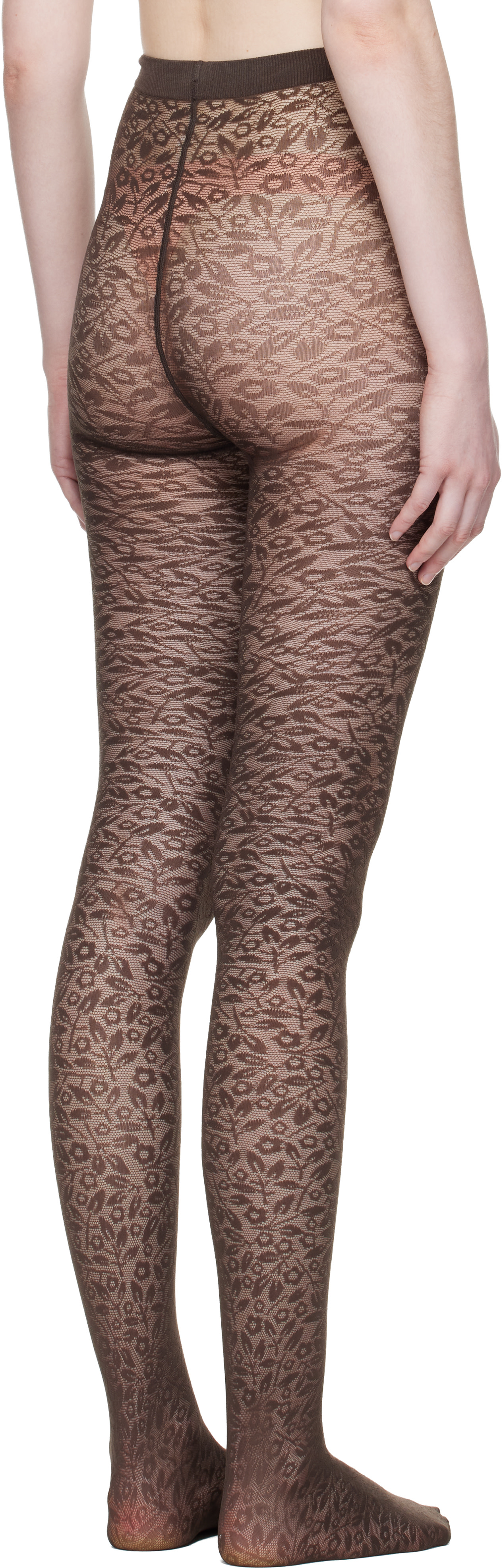 Wolford - Collant Bouquet brun