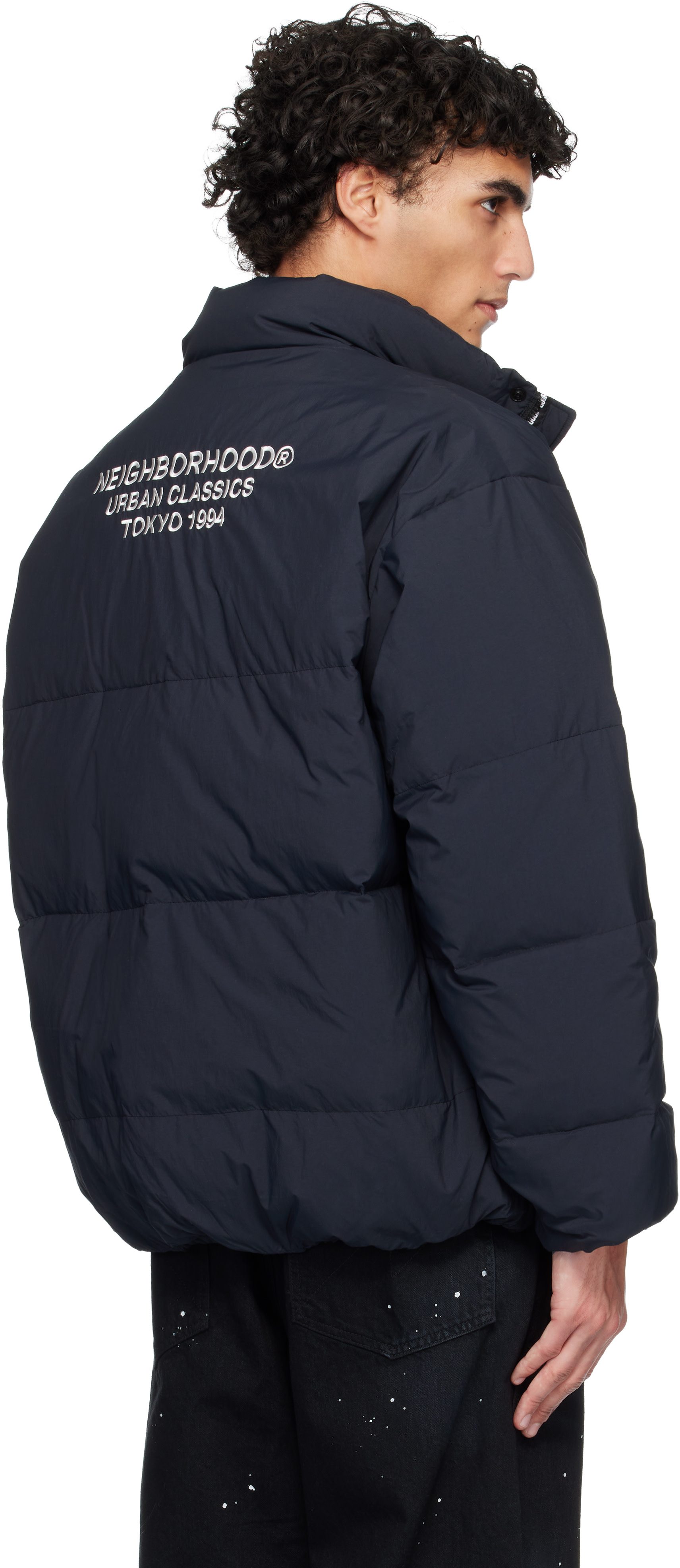NEIGHBORHOOD ブラック ダウンジャケット XL Neighborhood: ブラック Classic ダウンジャケット | SSENSE 日本