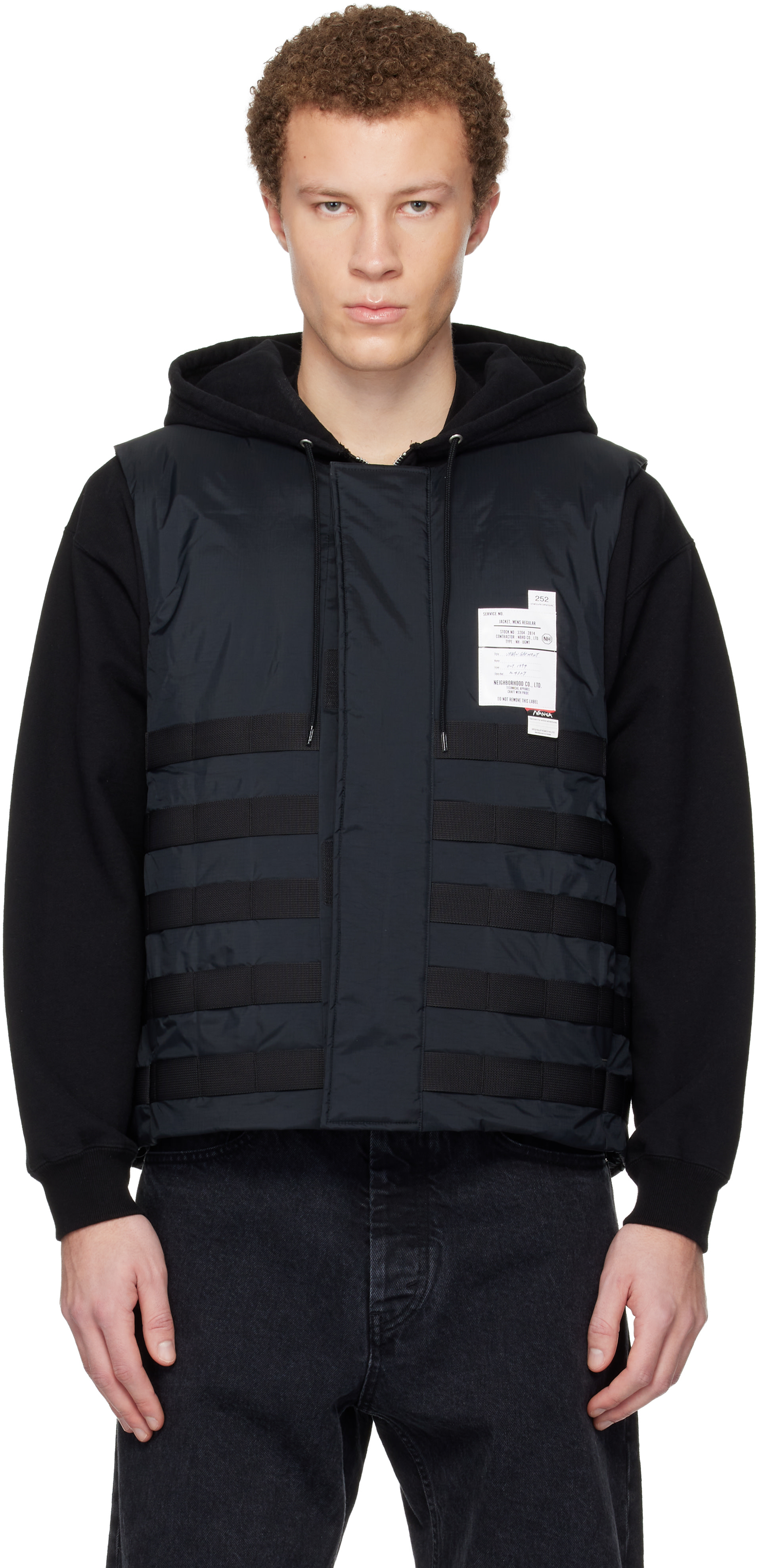 ダウンベスト neighborhood E-VEST 2021A/W Neighborhood: ブラック Nangaエディション Tactical ダウンベスト