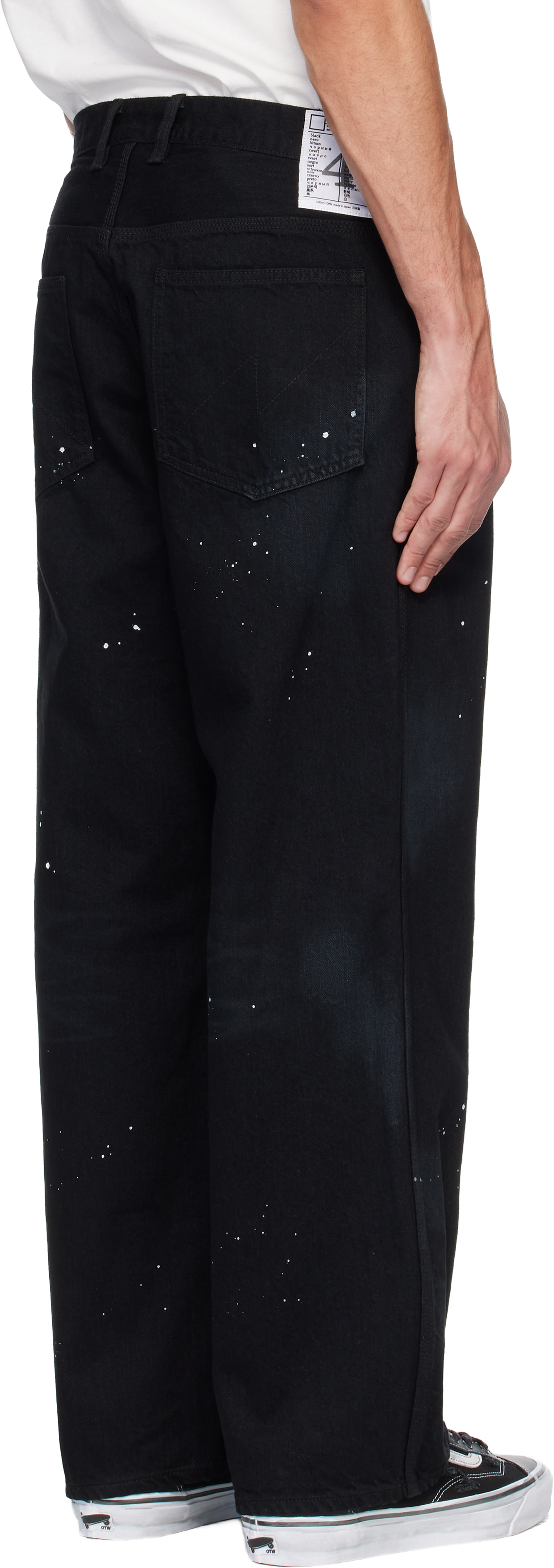 Neighborhood: Black Washed Utility Jeans | SSENSE