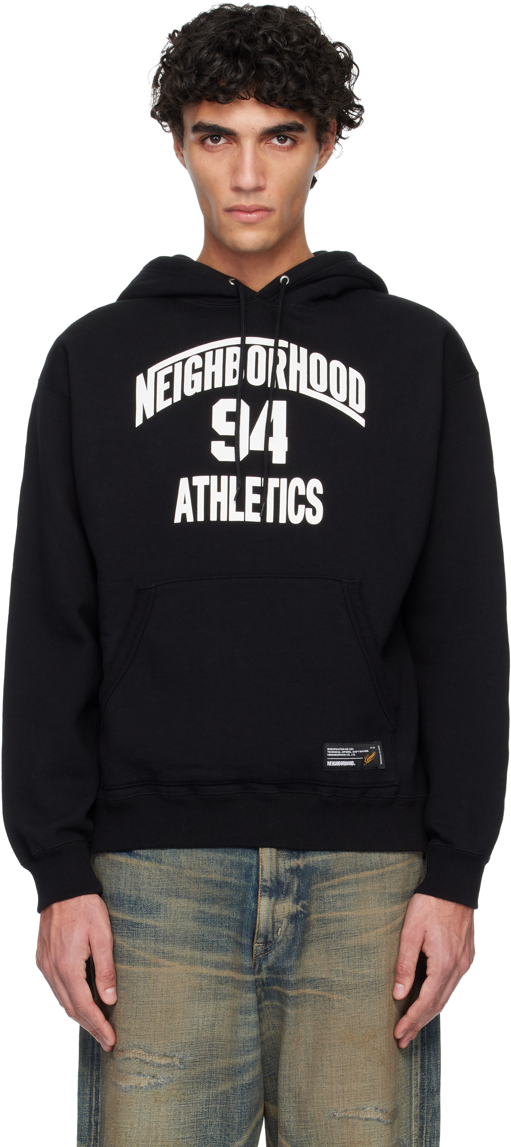 Neighborhood - Pull molletonné à capuche noir