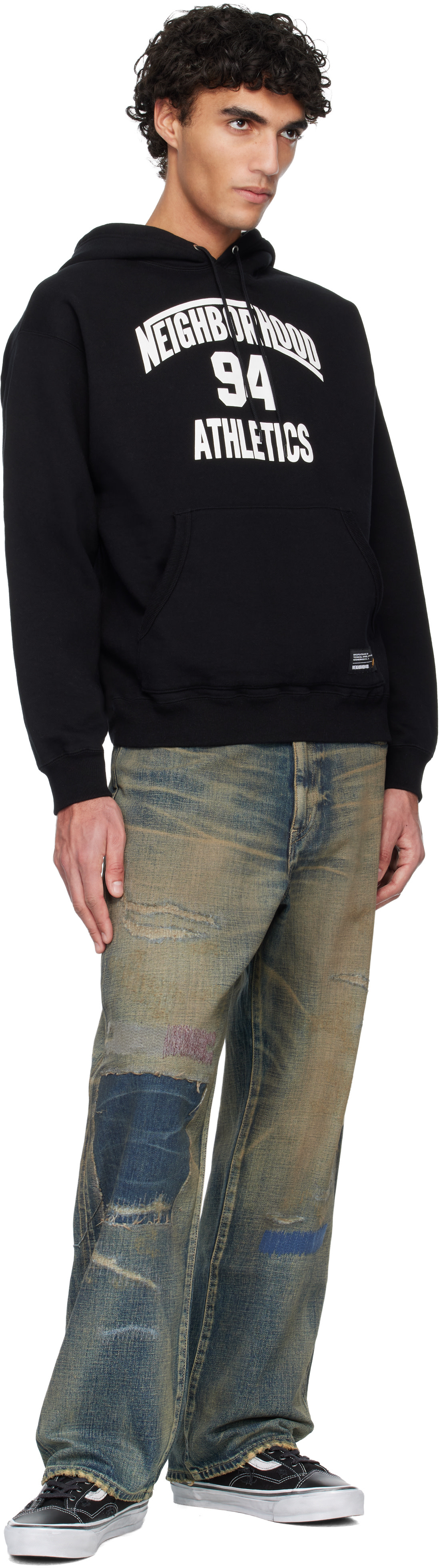 Neighborhood - Pull molletonné à capuche noir
