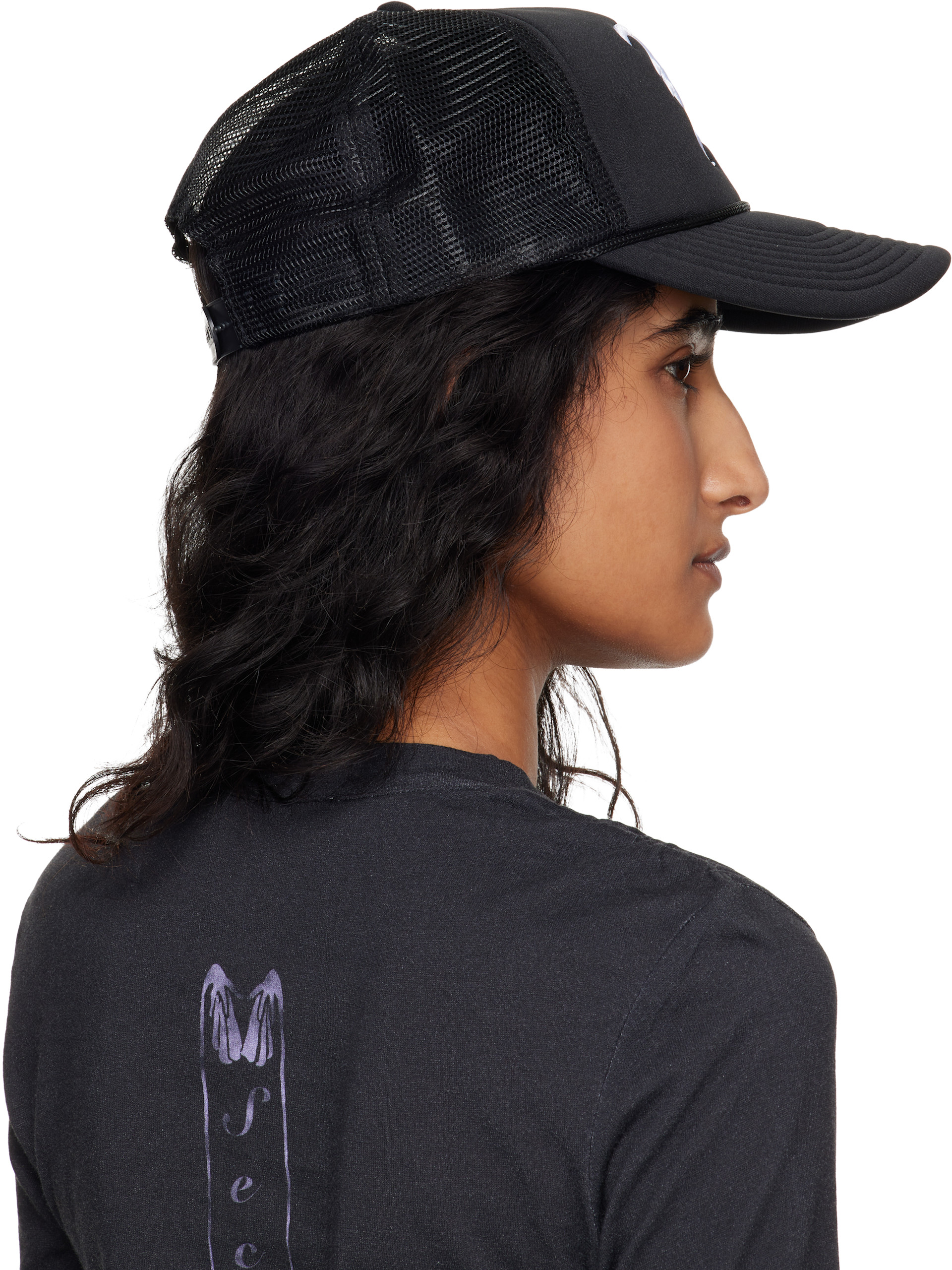 R13: Black 'R13' Trucker Cap | SSENSE