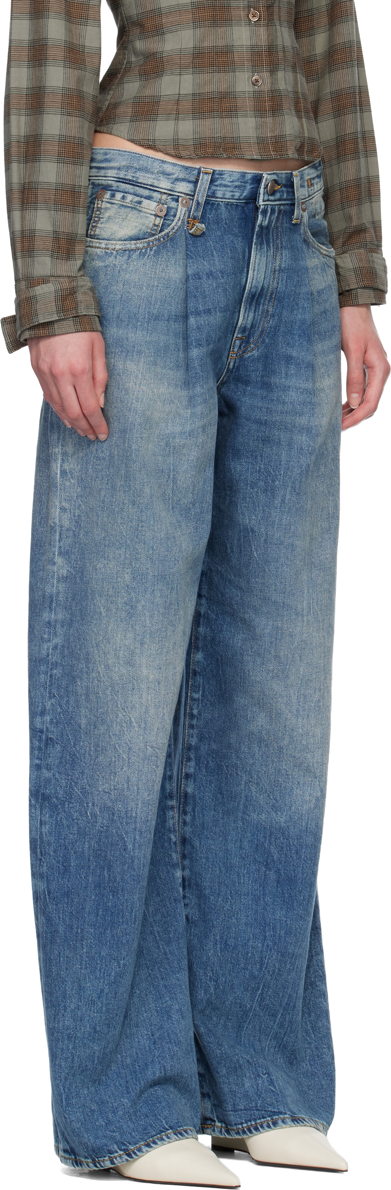 R13 - Jean ample Damon bleu