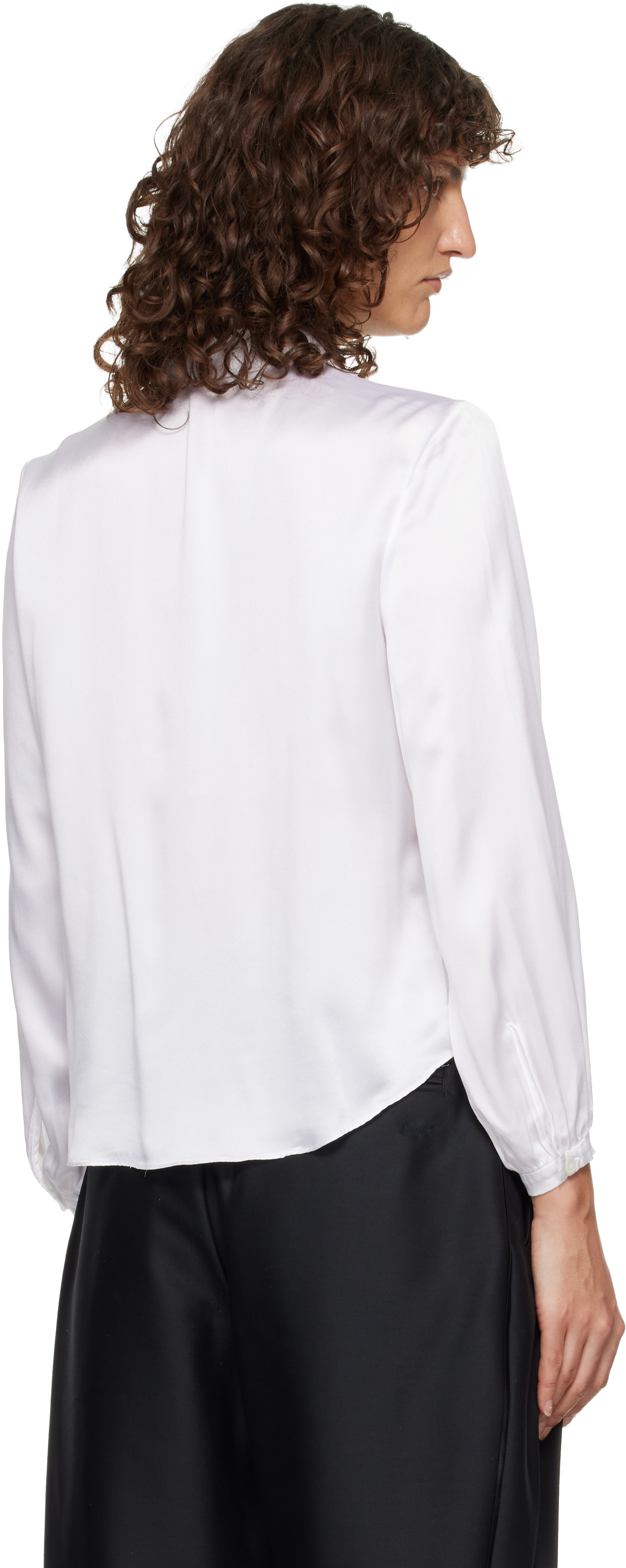 R13: White Ruffle Blouse | SSENSE