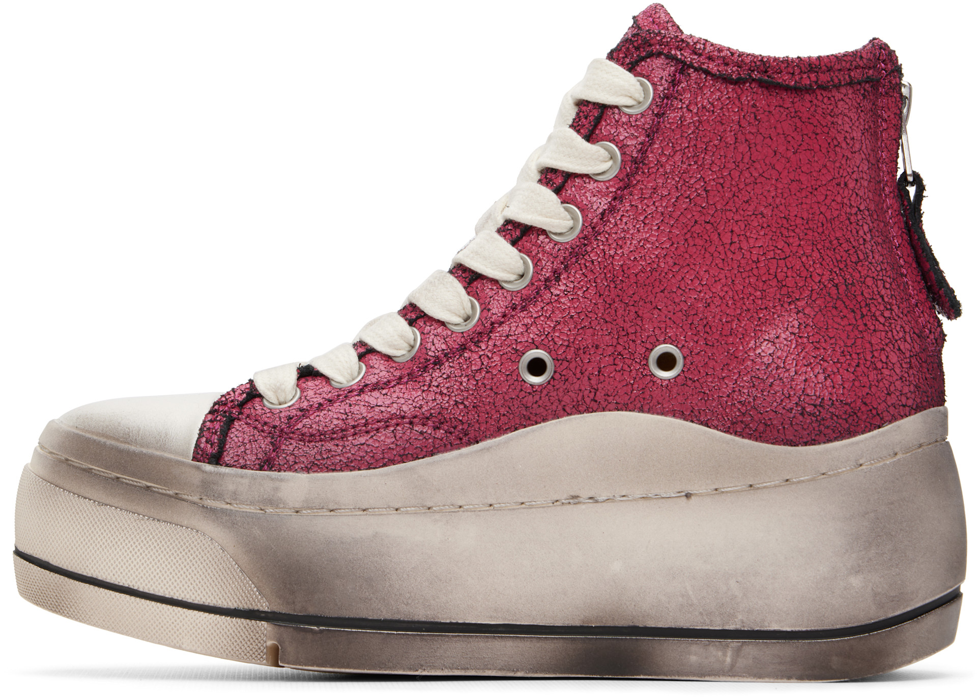 R13 - Baskets montantes Kurt roses