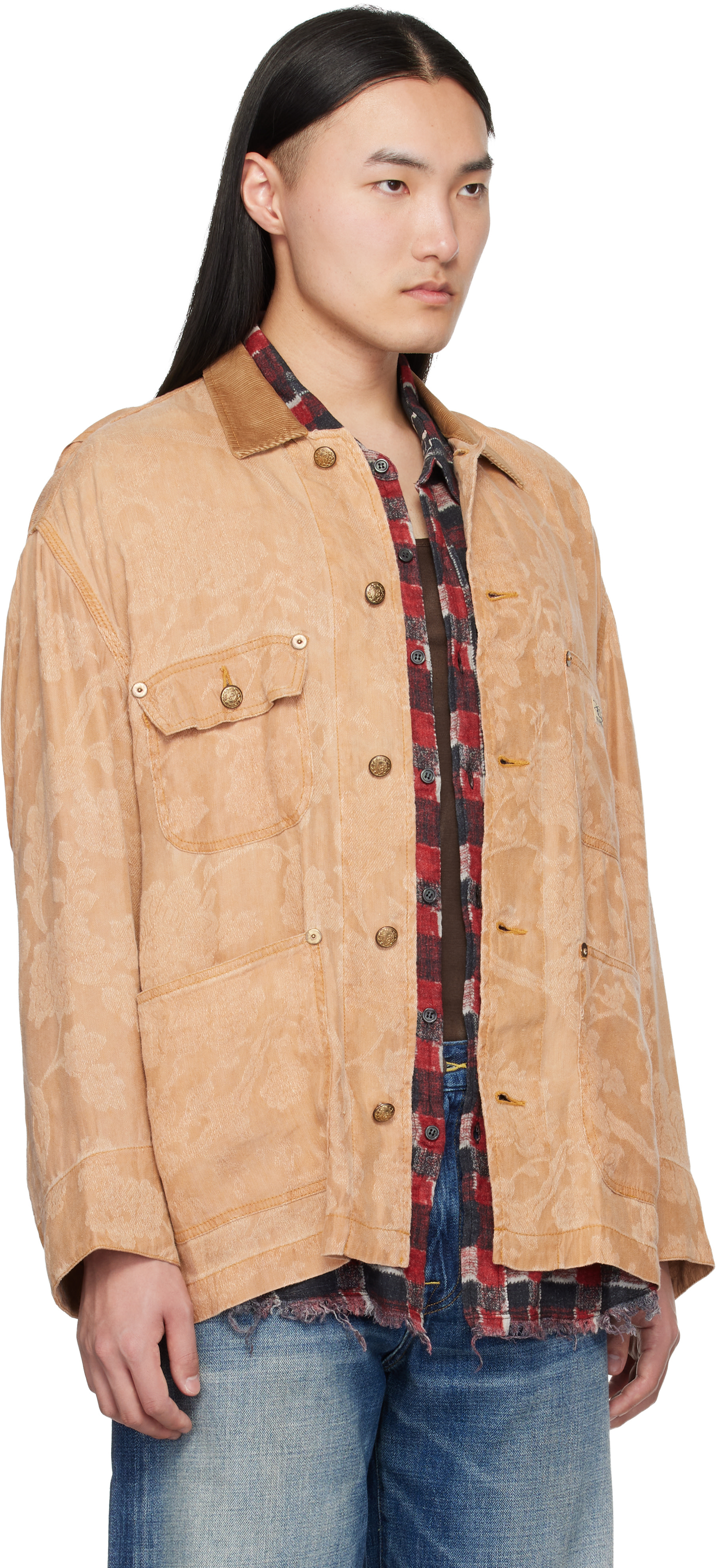R13 - Blouson ouvrier Evelyn orange