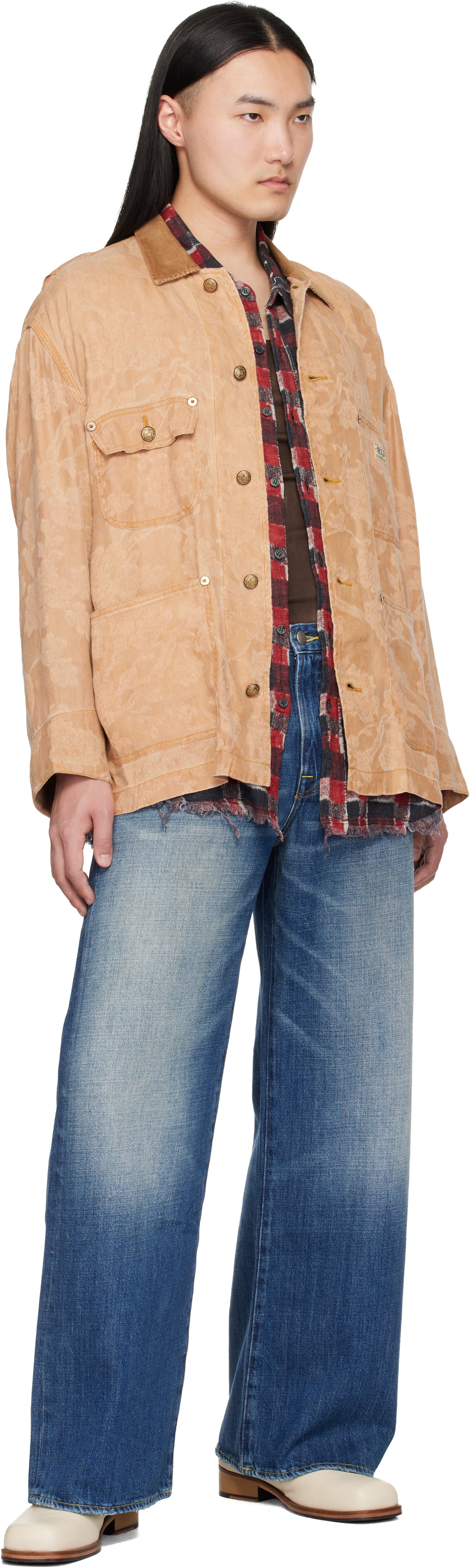 R13 - Blouson ouvrier Evelyn orange