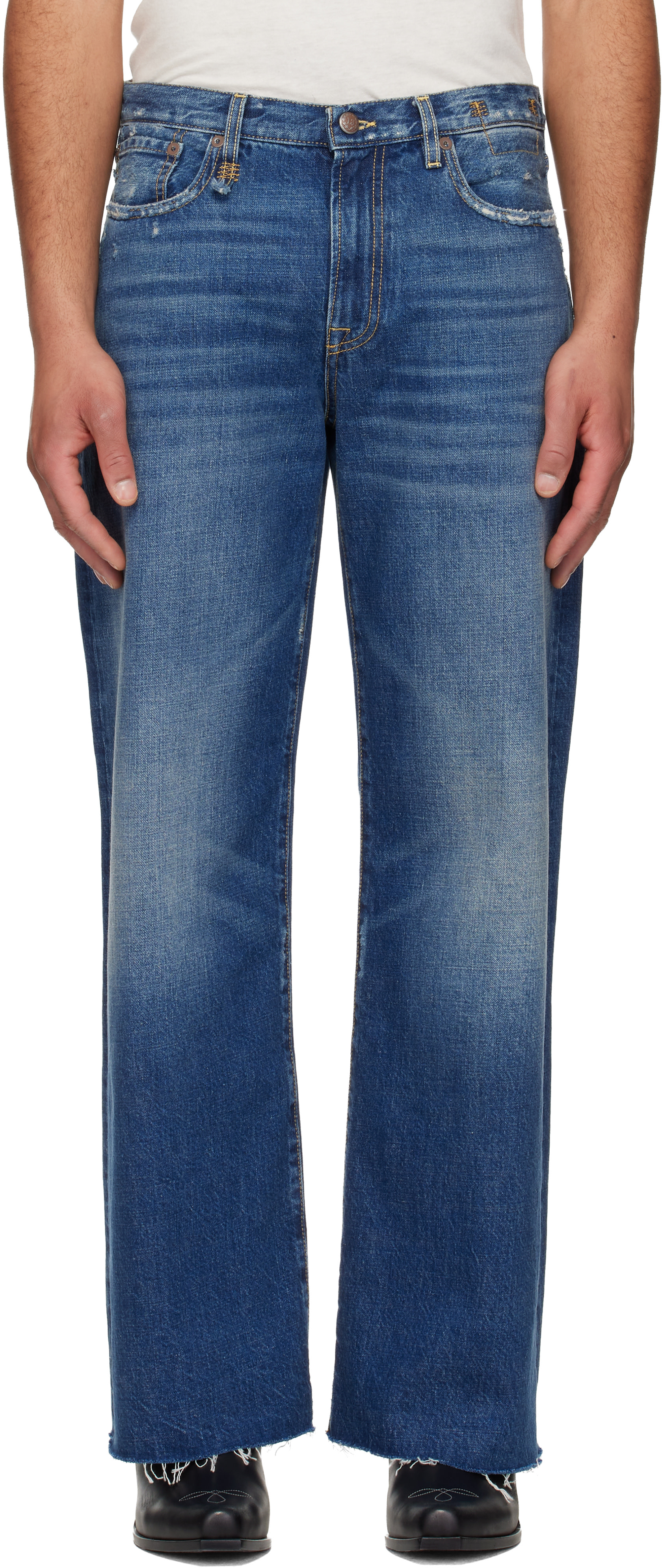 R13 - Blue D'Arcy Loose Jeans