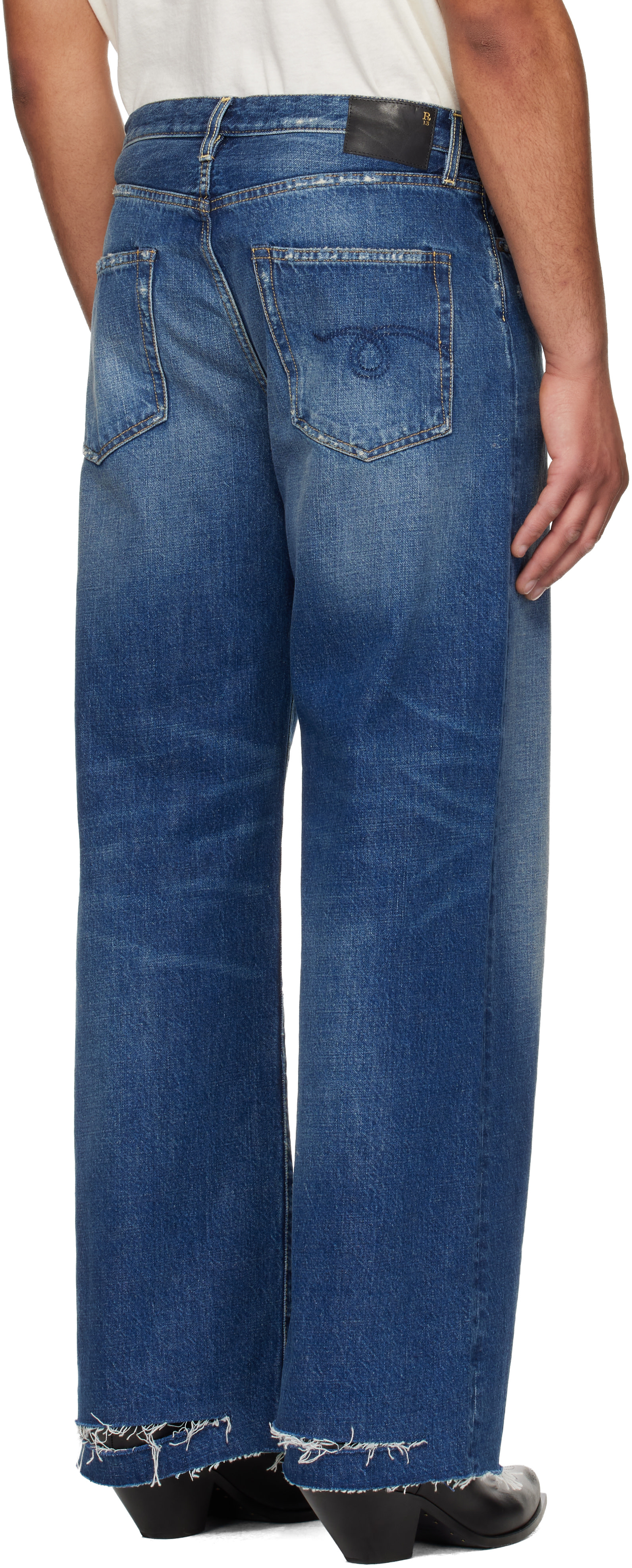 R13 - Blue D'Arcy Loose Jeans