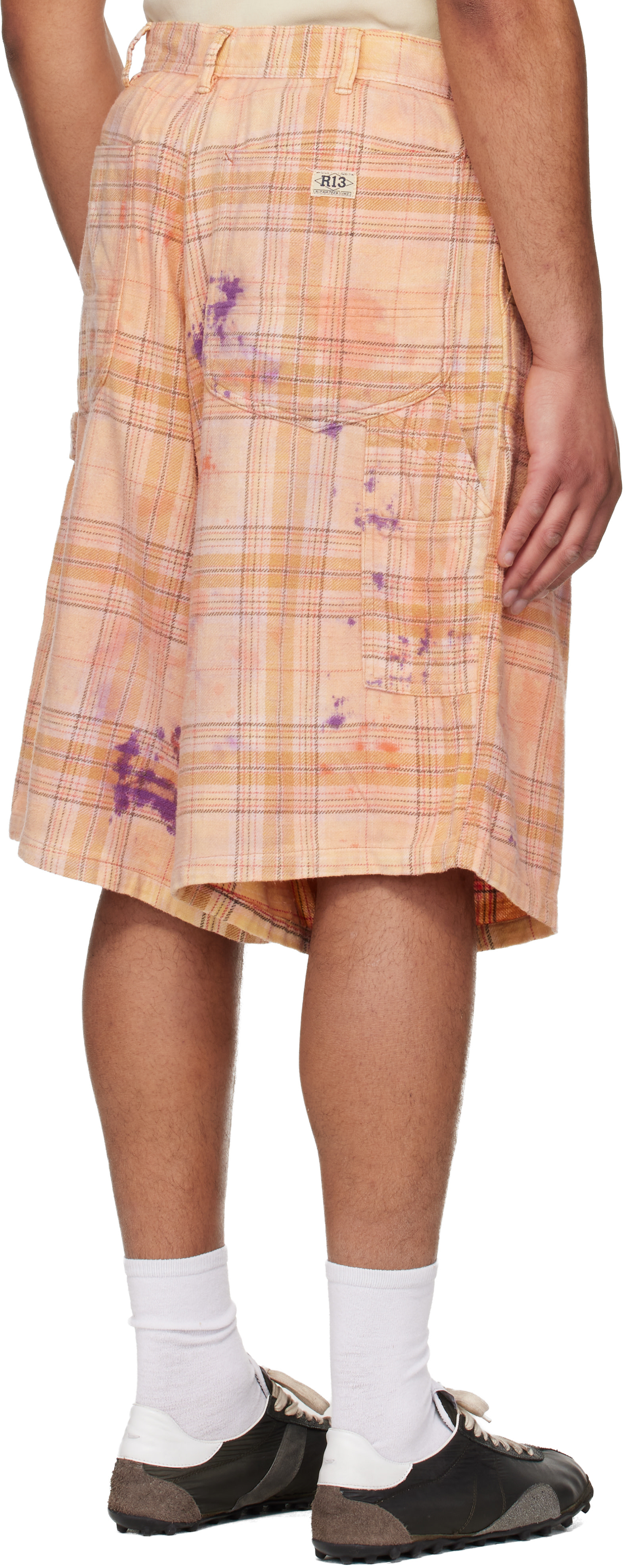 R13 - Orange Jesse Carpenter Shorts
