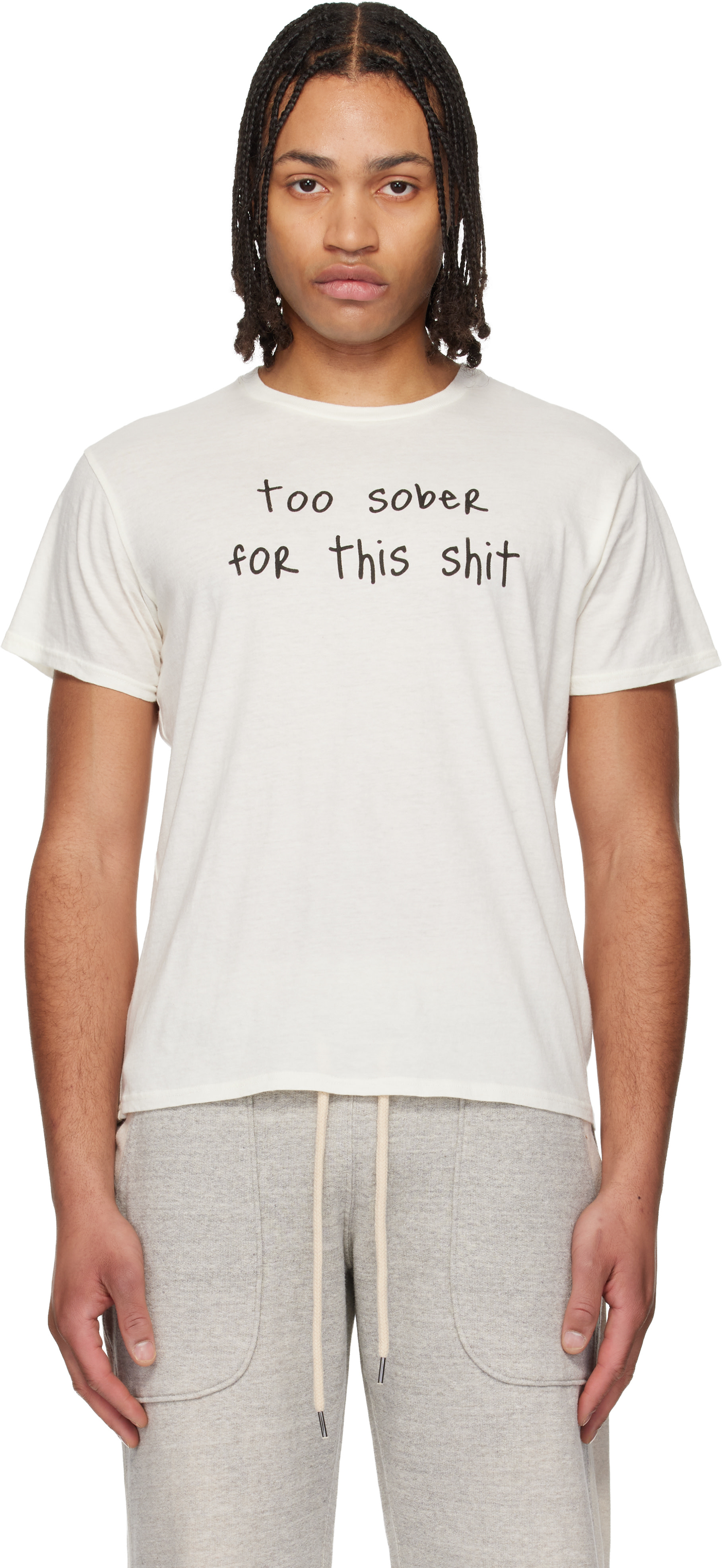 R13 - Off-White 'Too Sober' Boy T-shirt