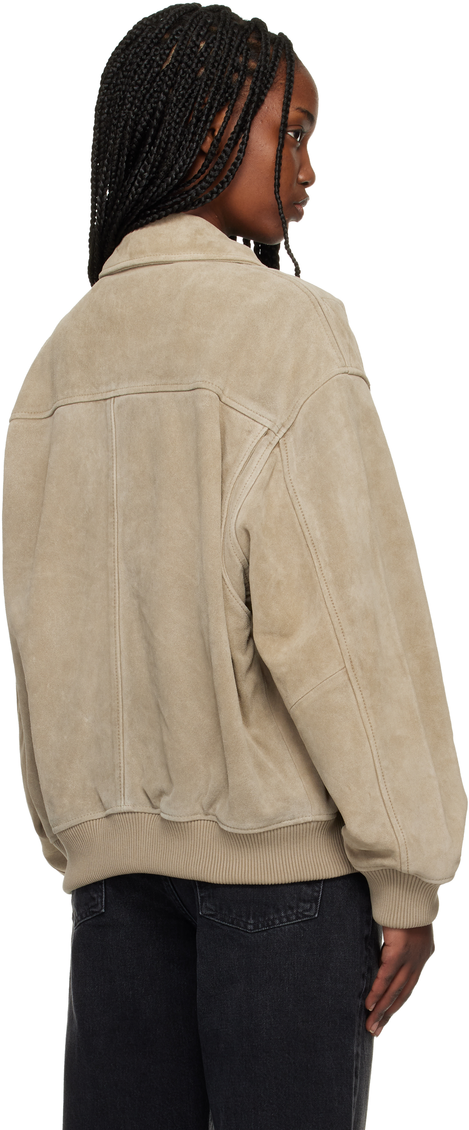 Citizens of Humanity: Khaki Vivienne Suede Jacket | SSENSE