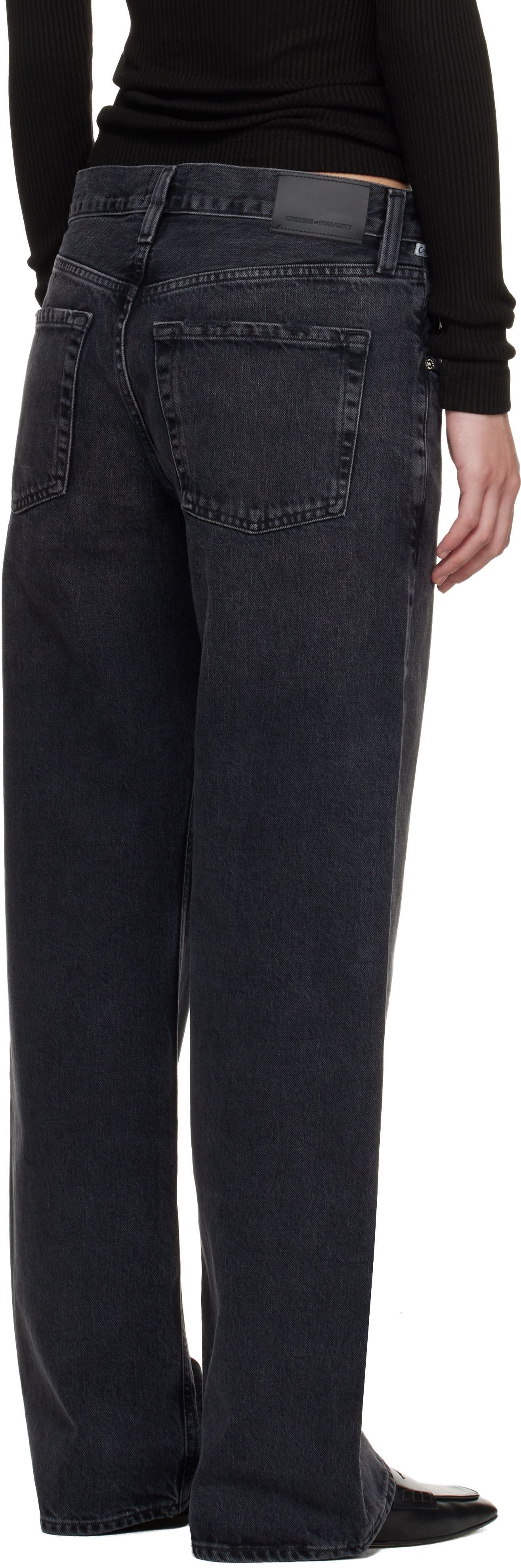 Citizens of Humanity: Black Lindz Easy Straight Jeans | SSENSE Citizens of Humanity: Black Lindz Easy Straight Jeans | SSENSE