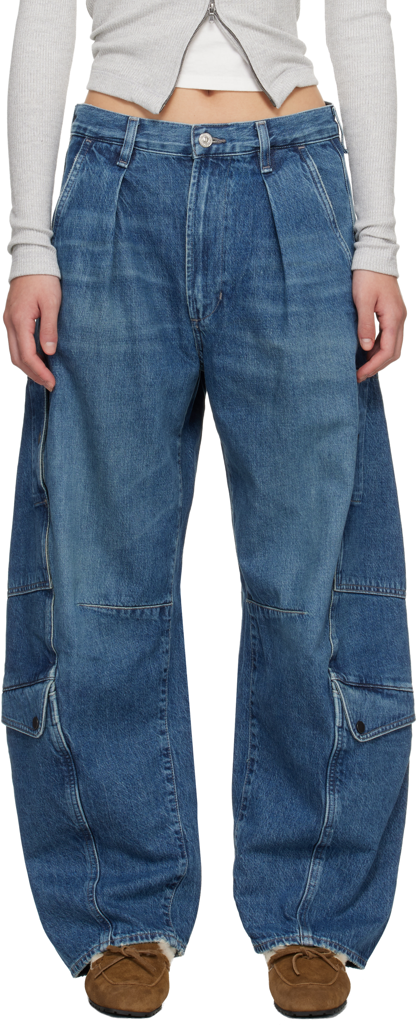 Citizens of Humanity: Blue Flight Jeans | SSENSE