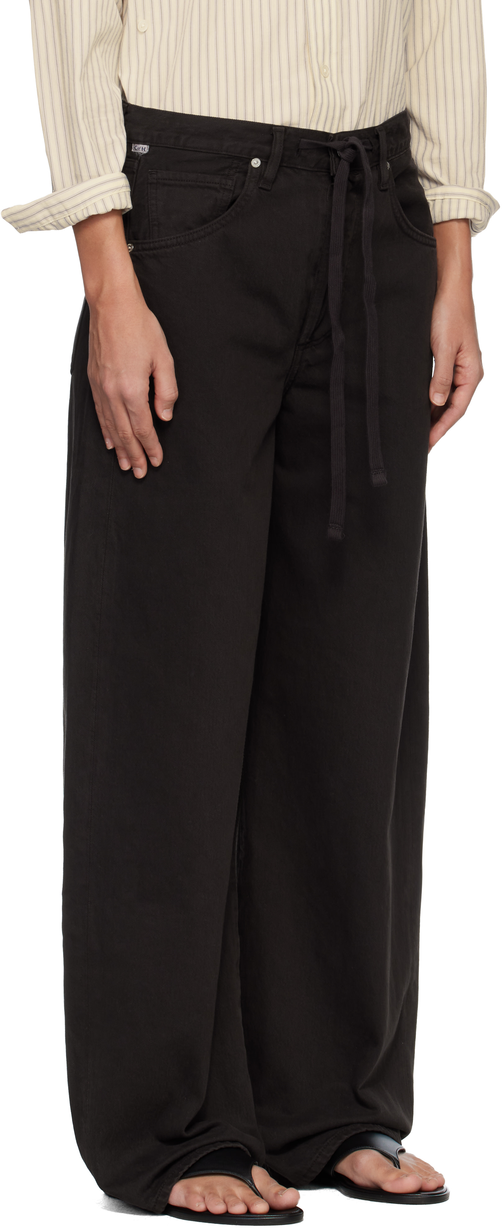 Citizens of Humanity: Brown Brynn Drawstring Jeans | SSENSE