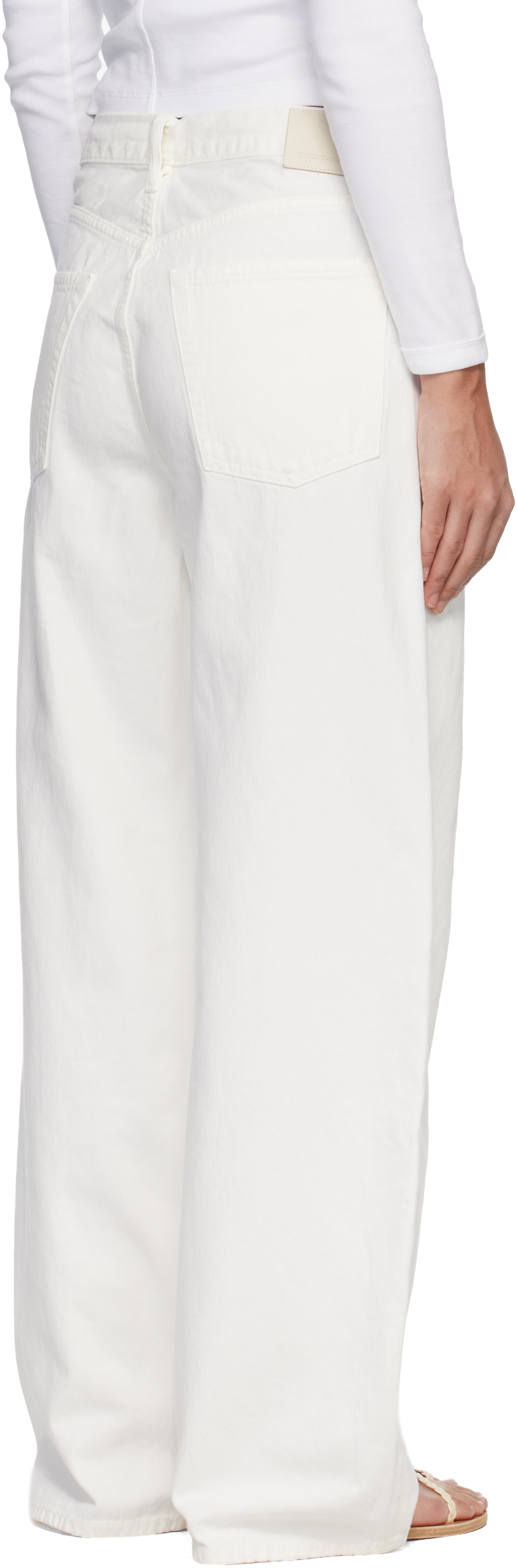Citizens of Humanity: Off-White Brynn Drawstring Jeans | SSENSE Canada