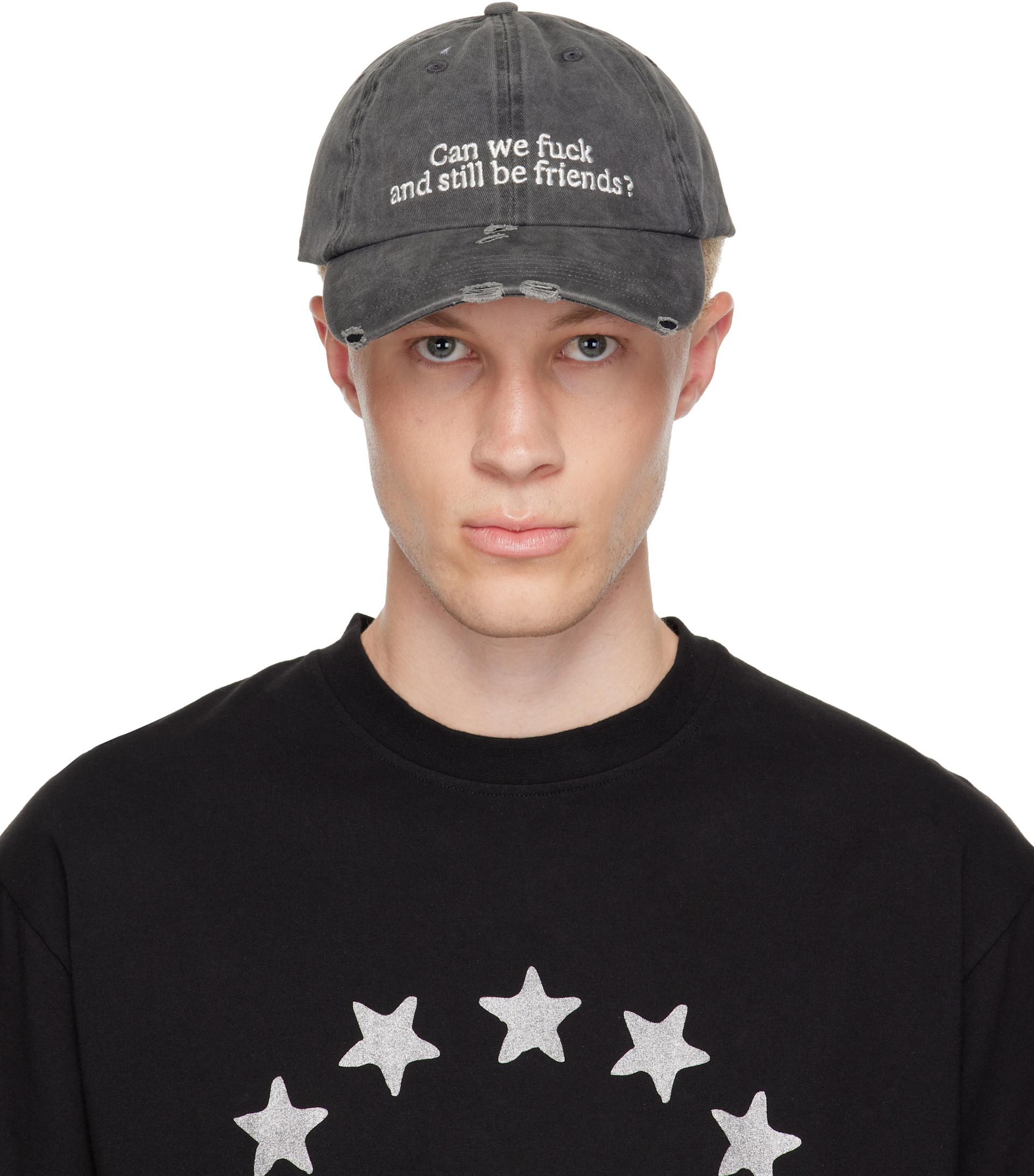 Carne Bollente: SSENSE Exclusive Black 'Still Be Friends?' Cap