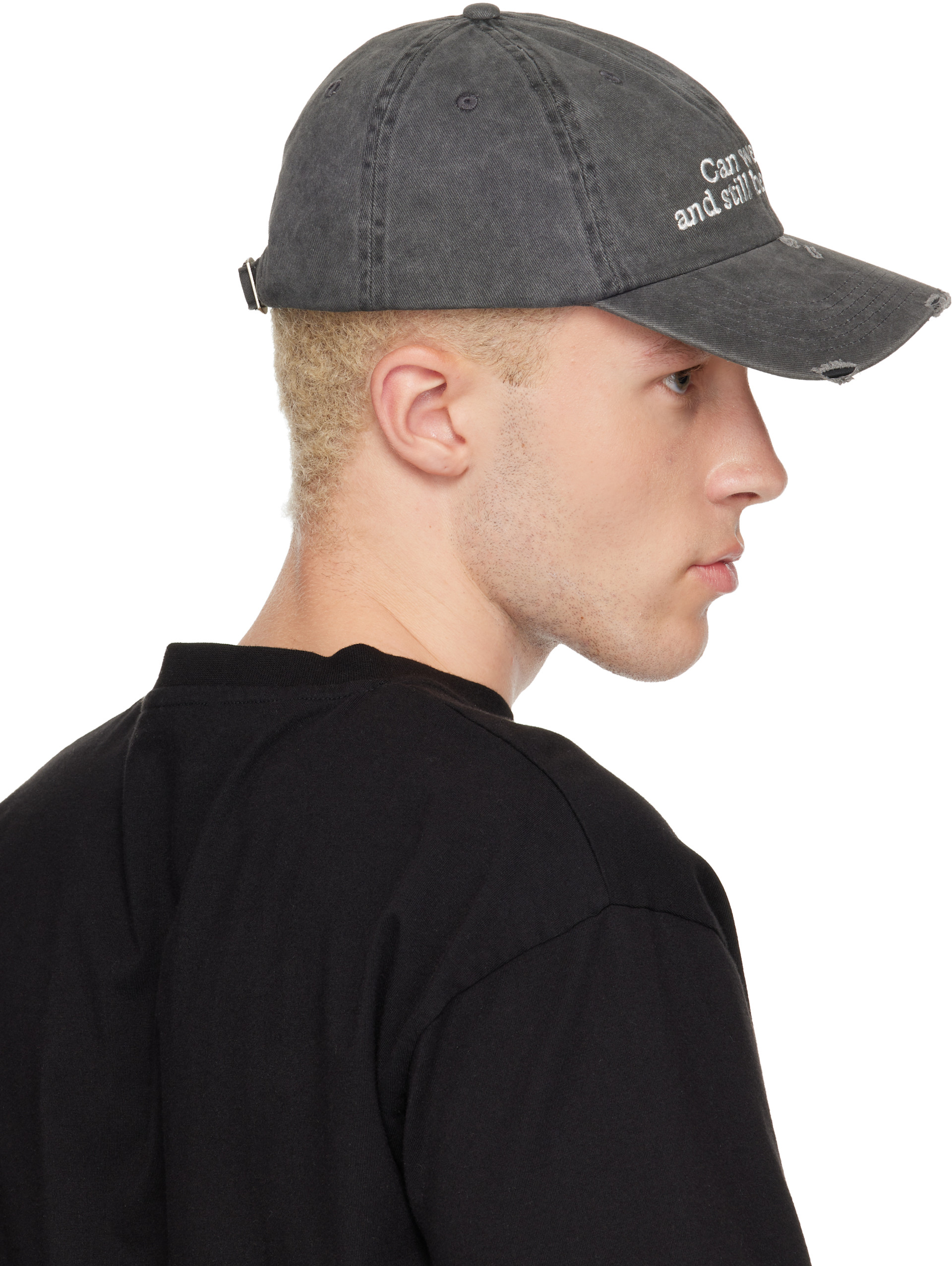 Carne Bollente: SSENSE Exclusive Black 'Still Be Friends?' Cap