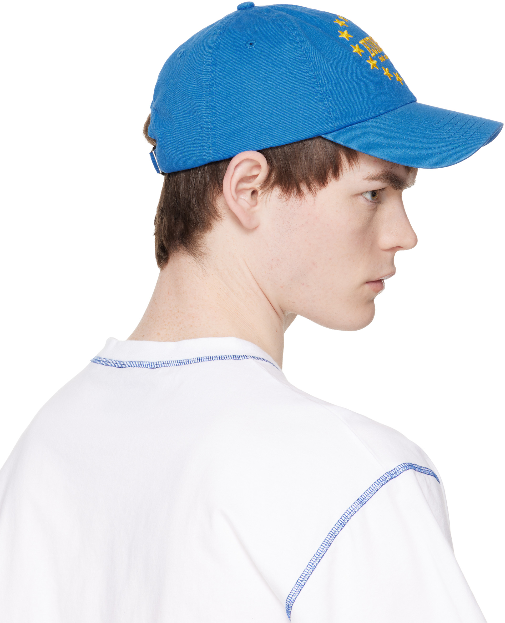 Carne Bollente: Blue 'F*ck & Resist' Cap | SSENSE Austria