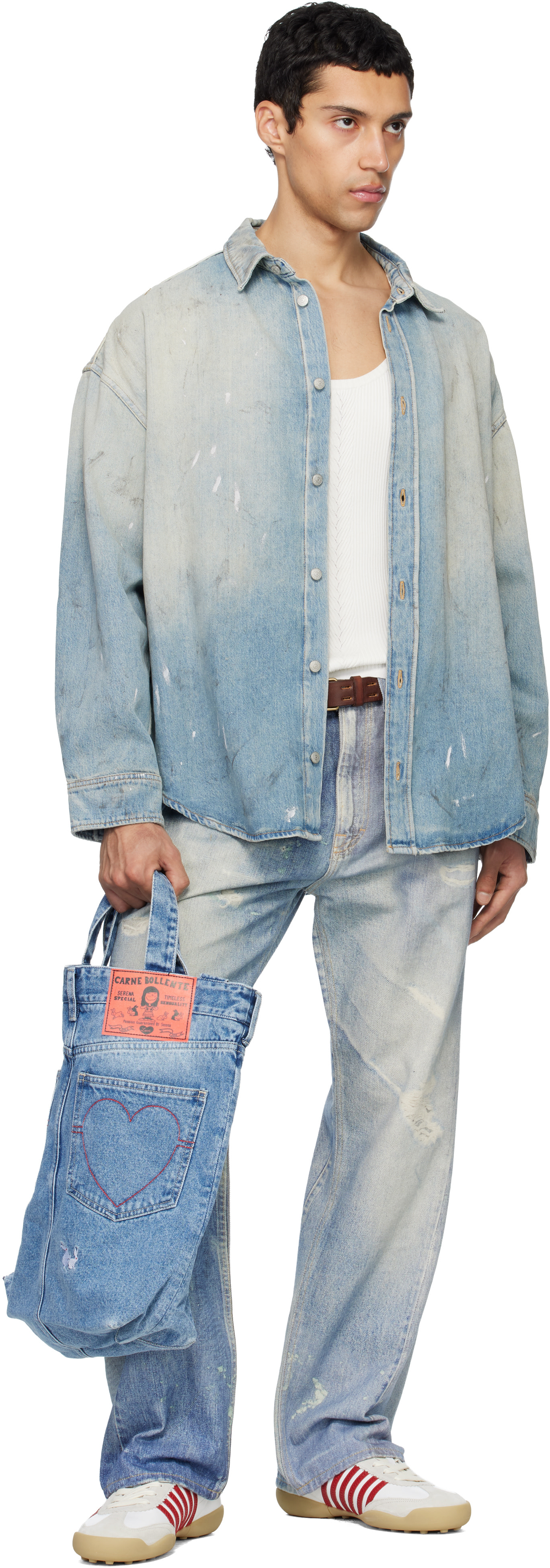 Carne Bollente: Blue Daisy Duke Delights Tote | SSENSE