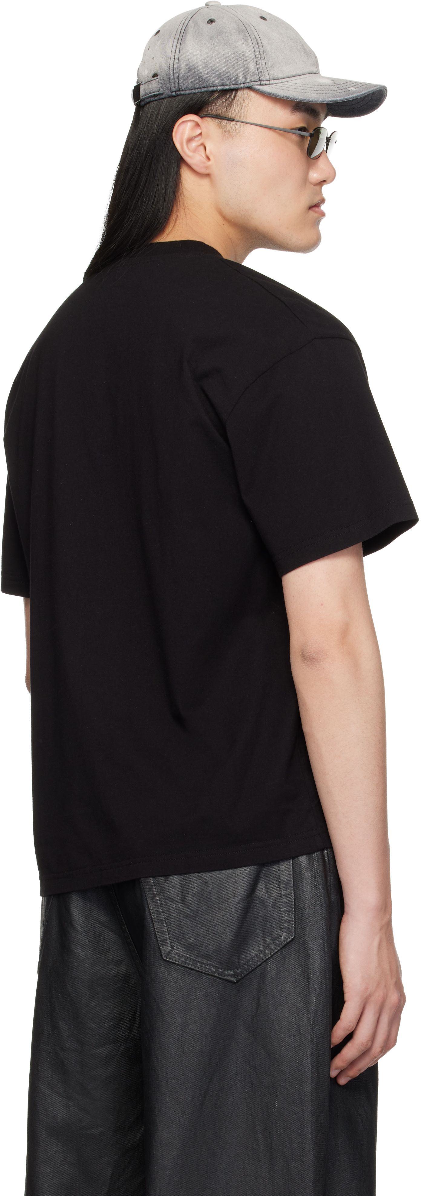Carne Bollente: SSENSE限定 ブラック プリントTシャツ | SSENSE 日本