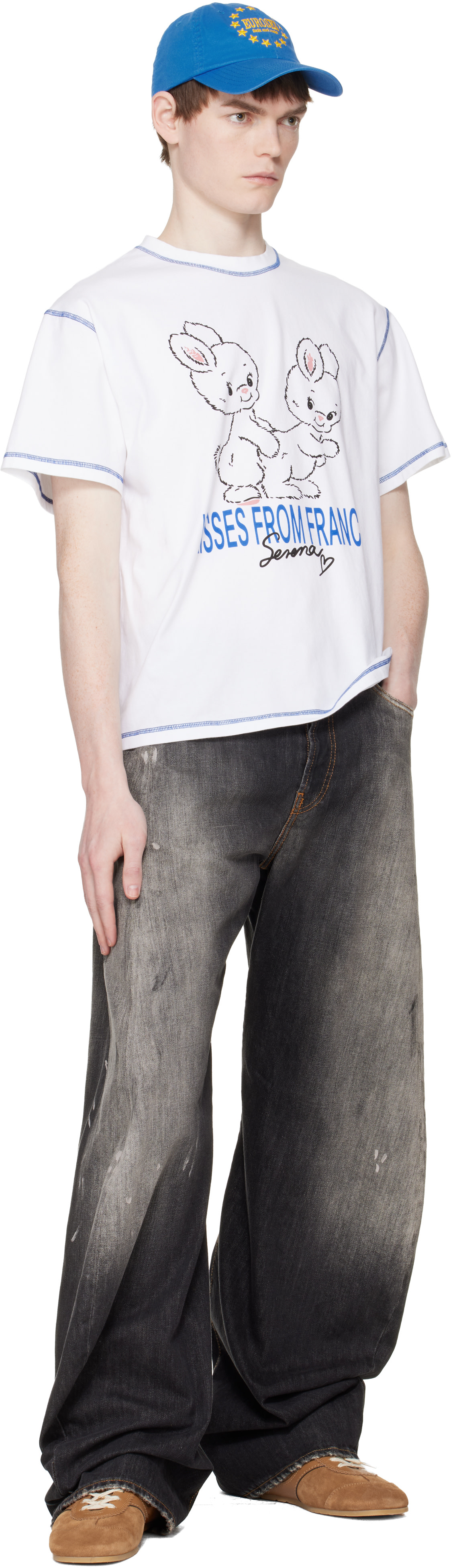Carne Bollente: ホワイト 'XOXO, Serena' Tシャツ | SSENSE 日本