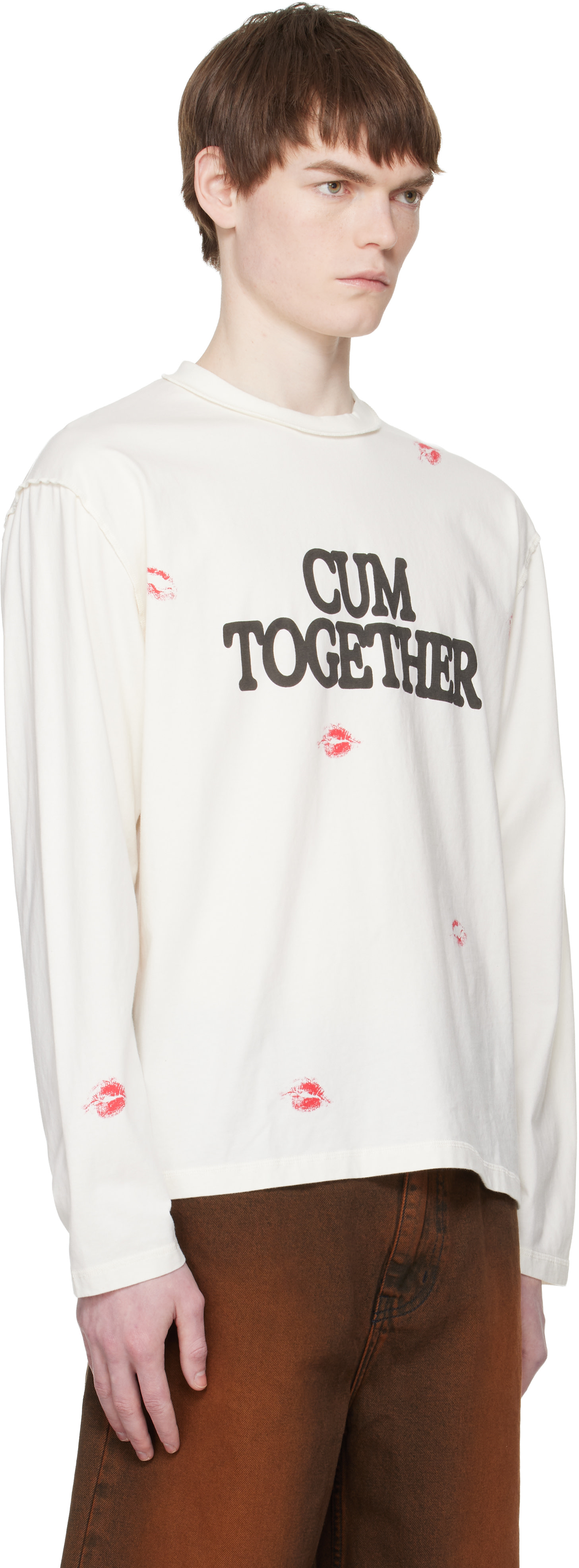 Carne Bollente: Off-White 'Cum Again?' T-shirt | SSENSE