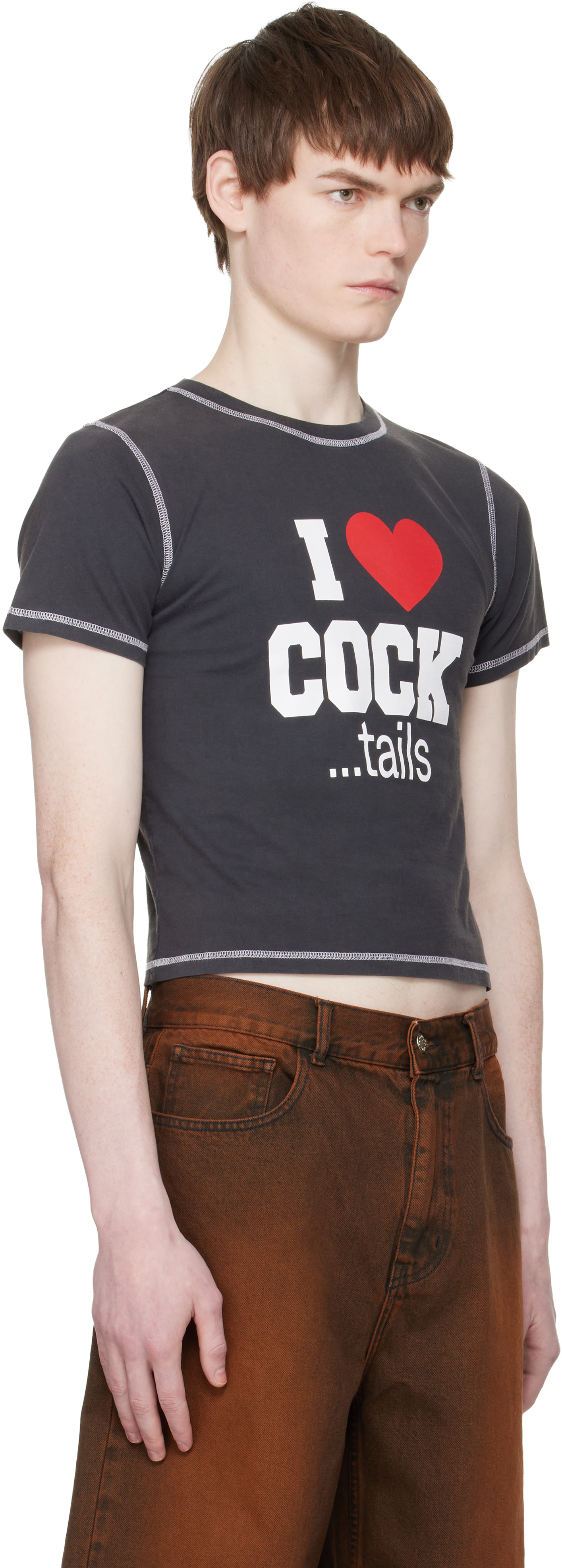 Carne Bollente: Black 'Big Tipper' T-shirt | SSENSE