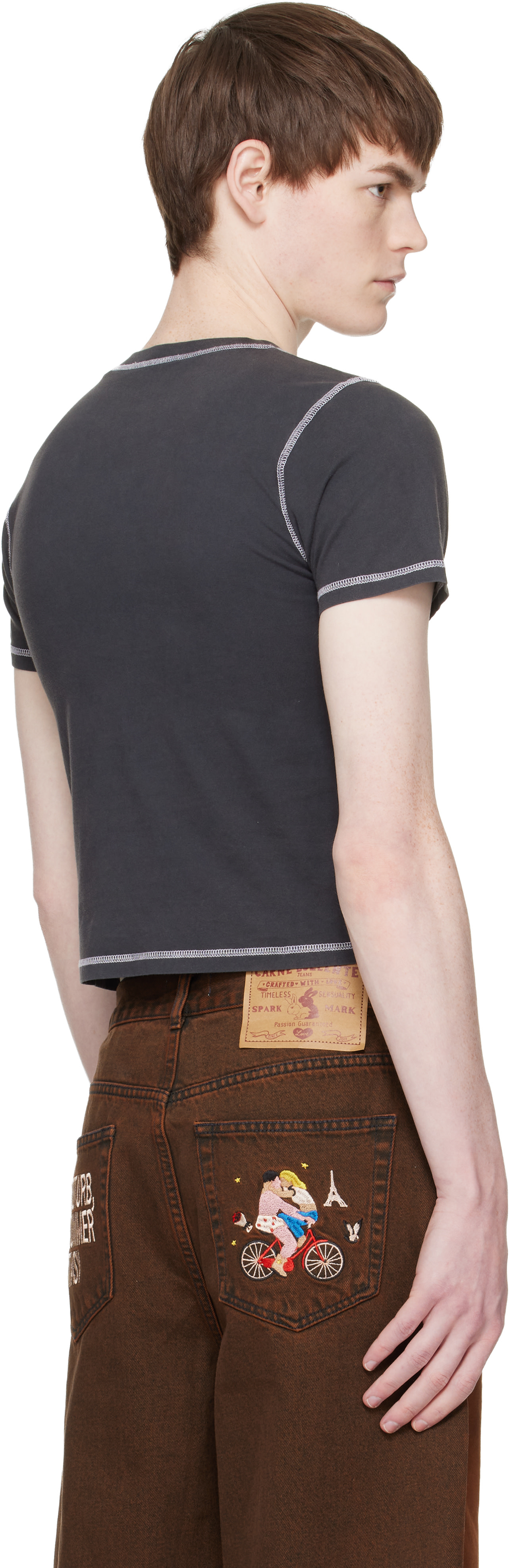 Carne Bollente: Black 'Big Tipper' T-shirt | SSENSE