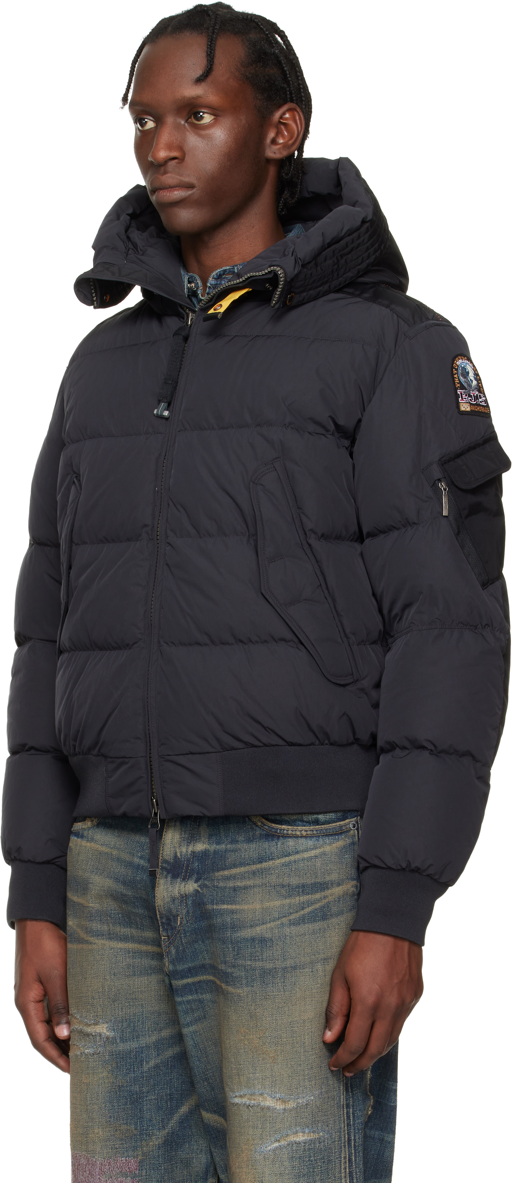 Parajumpers: ブラック Wilmont フード ダウンジャケット | SSENSE 日本