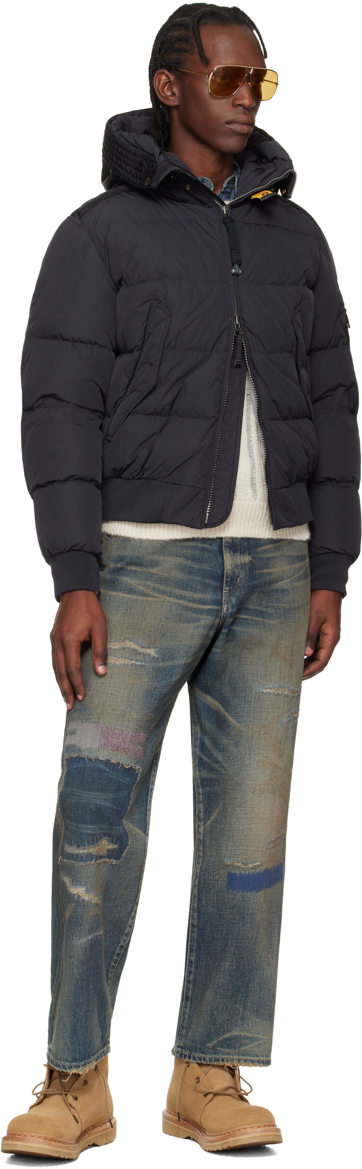 Parajumpers: ブラック Wilmont フード ダウンジャケット | SSENSE 日本