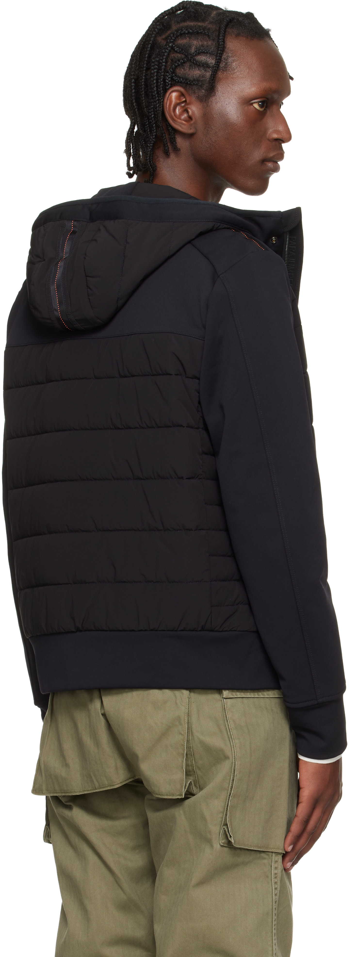 Parajumpers: ブラック Manfred Hybrid ジャケット | SSENSE 日本
