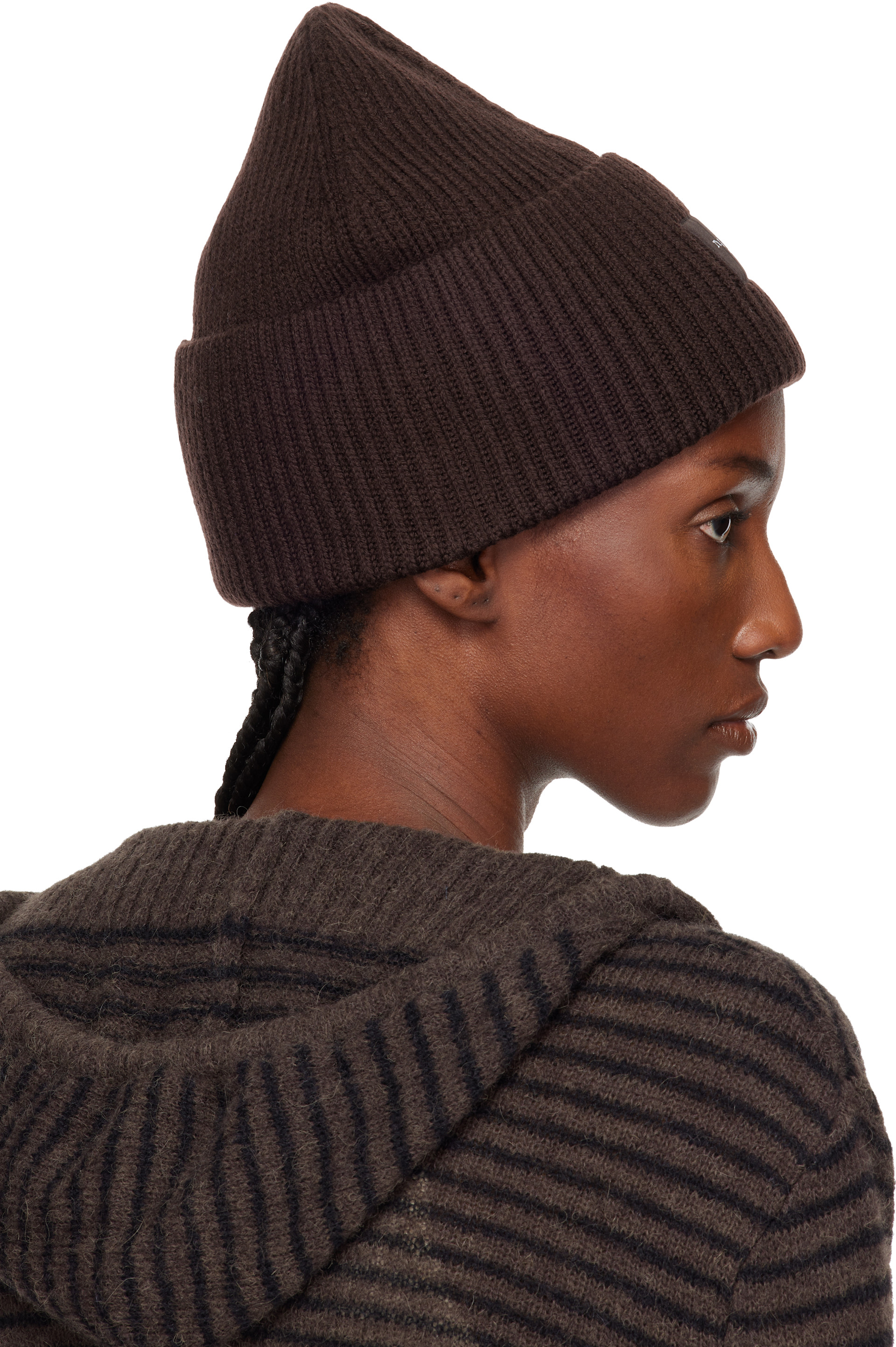 rag & bone - Bonnet Blake brun en laine