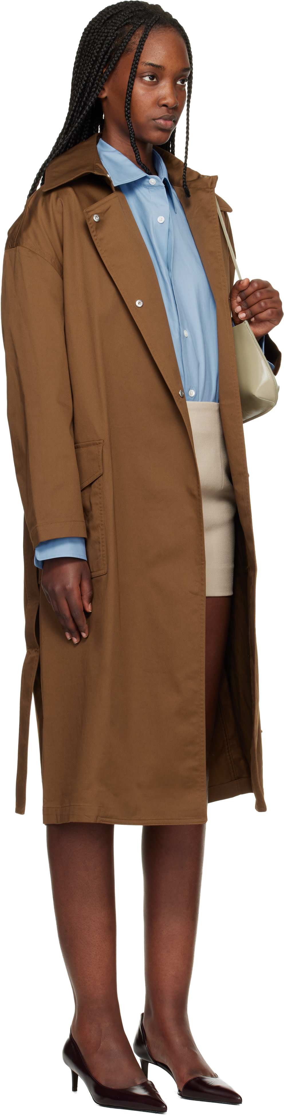 rag & bone - Trench Rue brun clair en coton