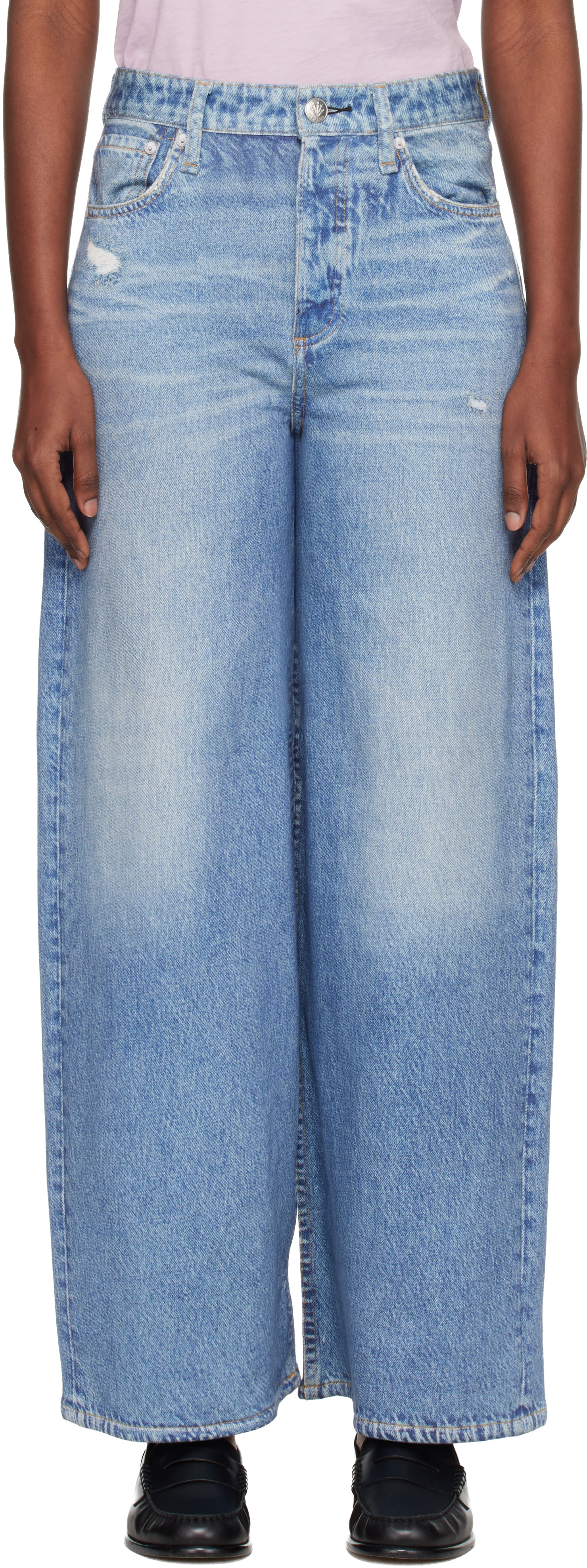 rag & bone - Jean écourté Sofie bleu en Miramar