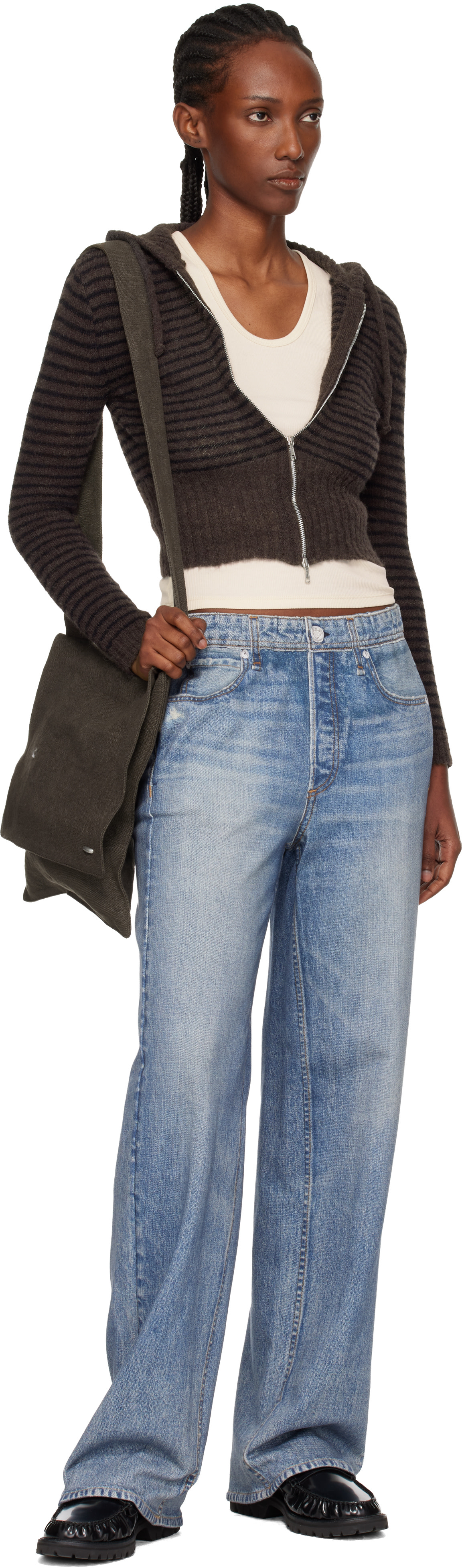 rag & bone - Jean ample bleu en Miramar