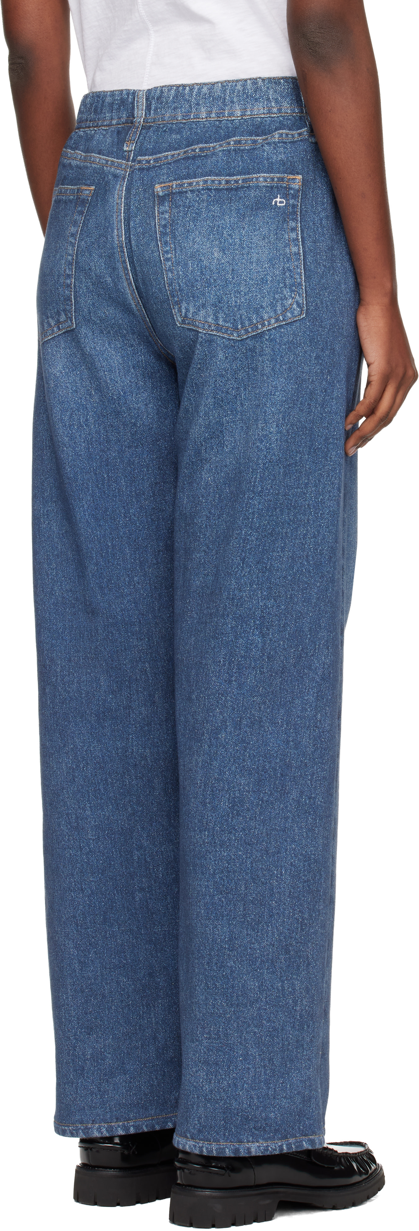 rag & bone - Jean ample bleu en Miramar