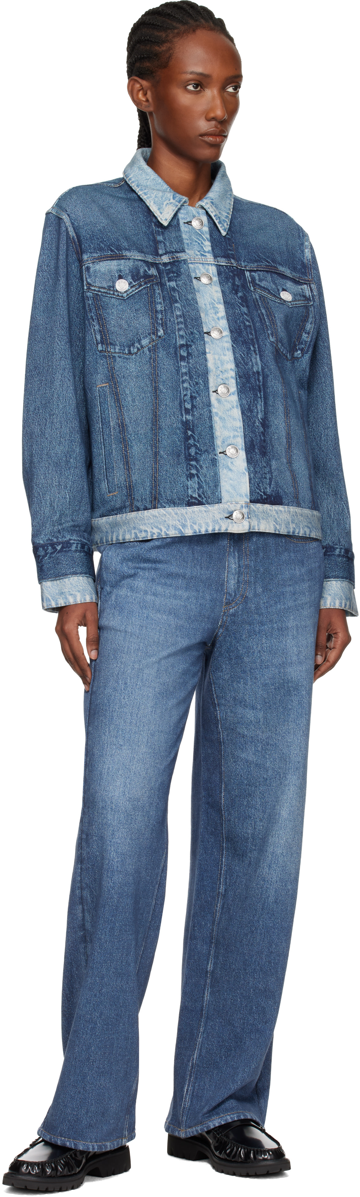 rag & bone - Jean ample bleu en Miramar