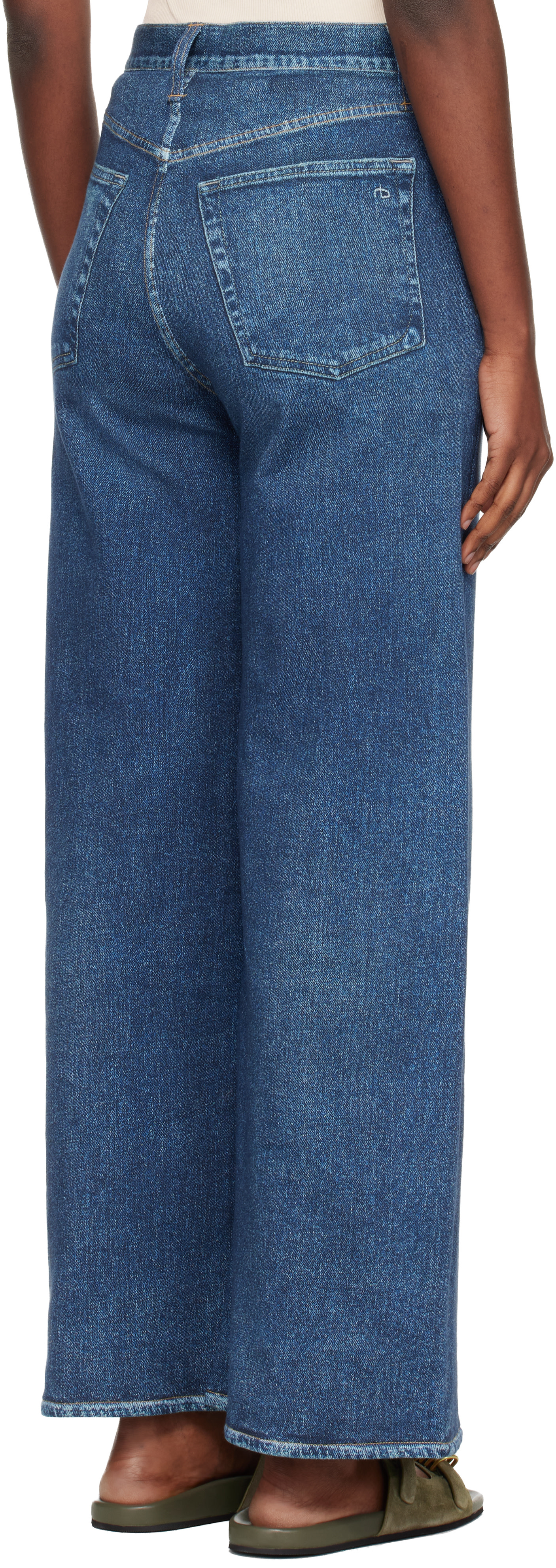 rag & bone - Jean écourté Sofie bleu en Miramar